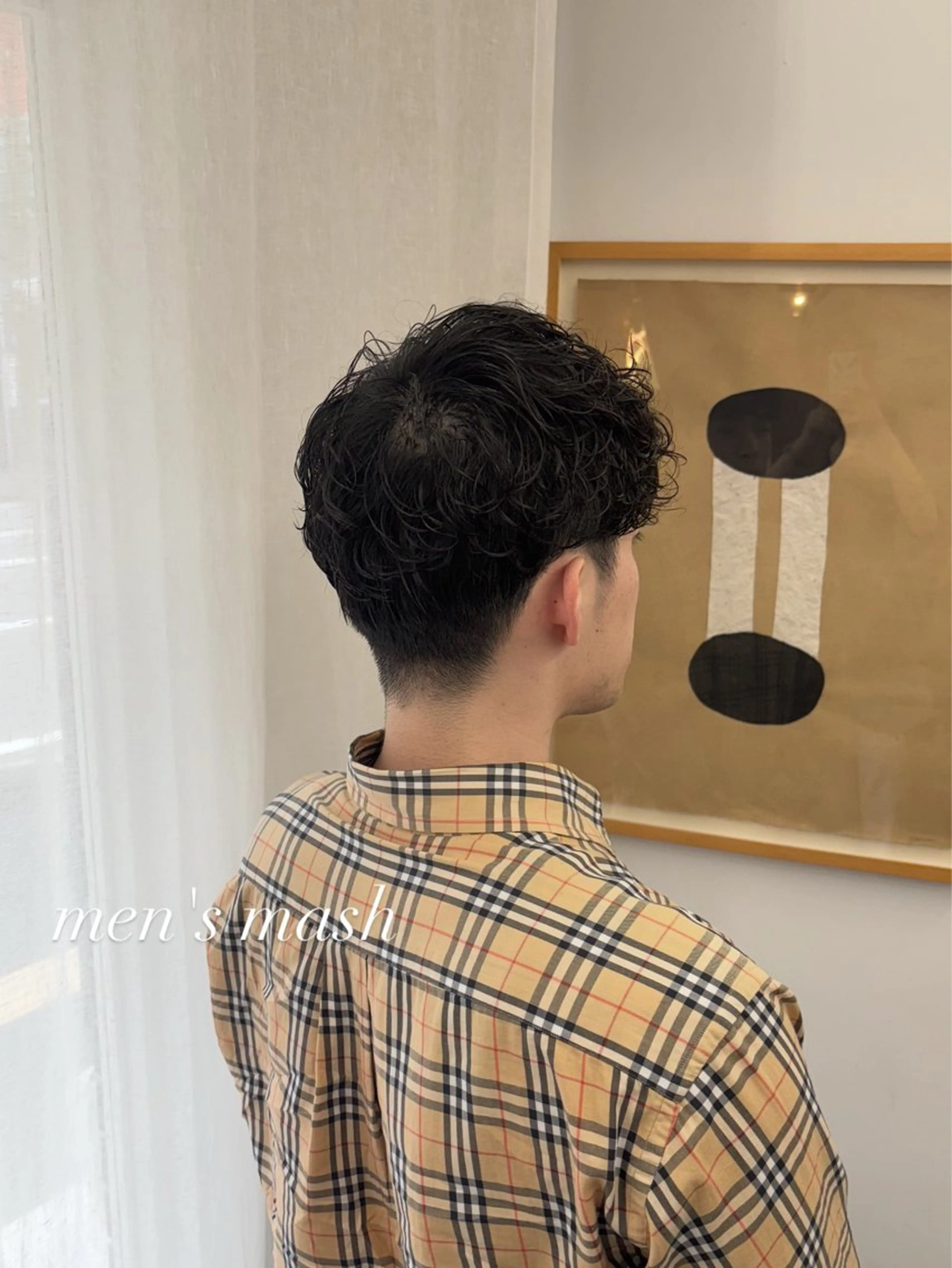 ミディアム パーマ メンズ ミディアムパーマ メンズパーマ ツーブロック 刈り上げ カット パーマ 【ヤマザキアヤメ】 パーマモデル様募集中のヘアスタイル