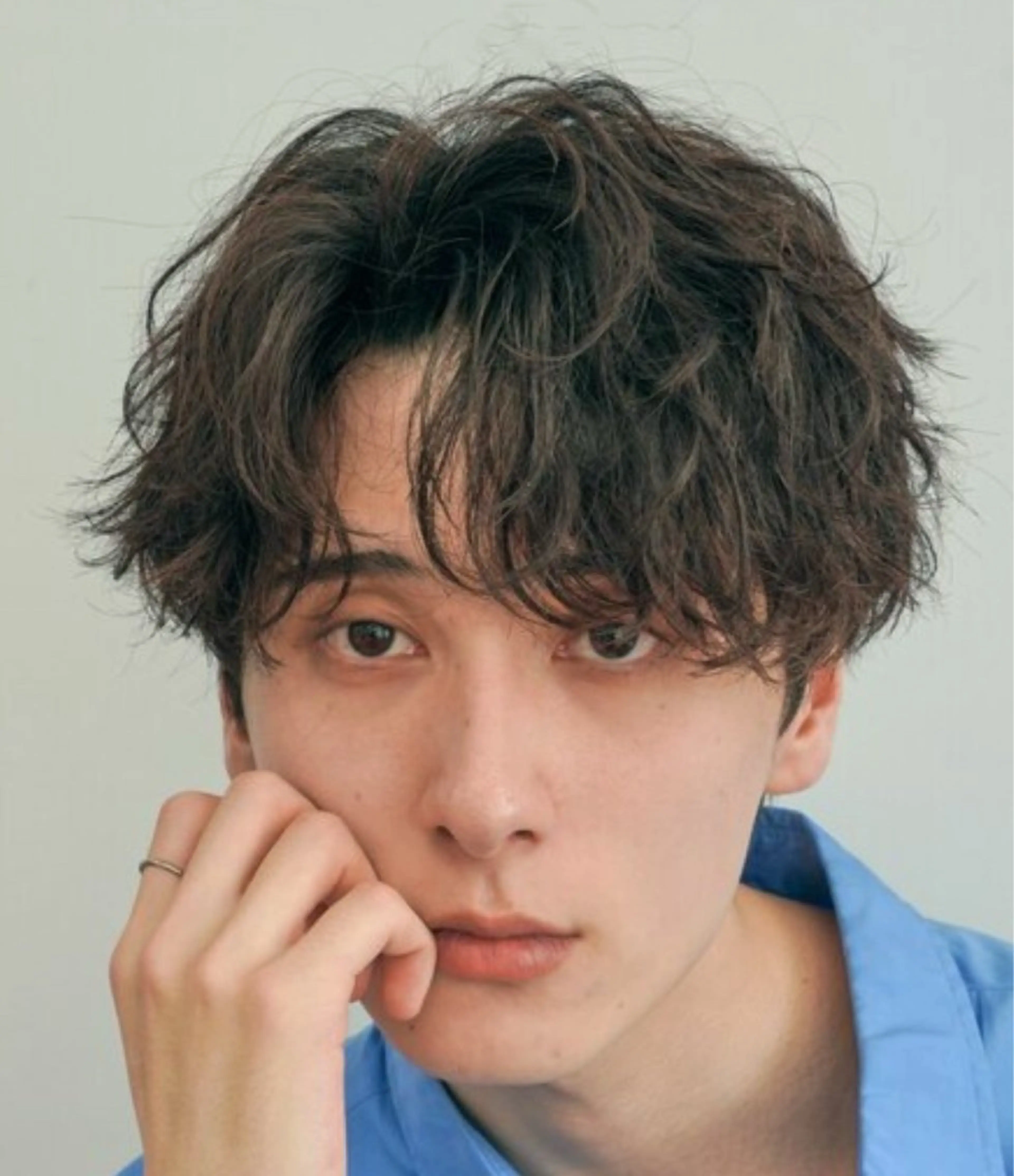 パーマ メンズ センターパート マッシュ メンズパーマ プードルパーマ メンズツイストパーマ カット パーマ トリートメント 仙台波巻きパーマ/ fifth/遠藤楓雅のヘアスタイル