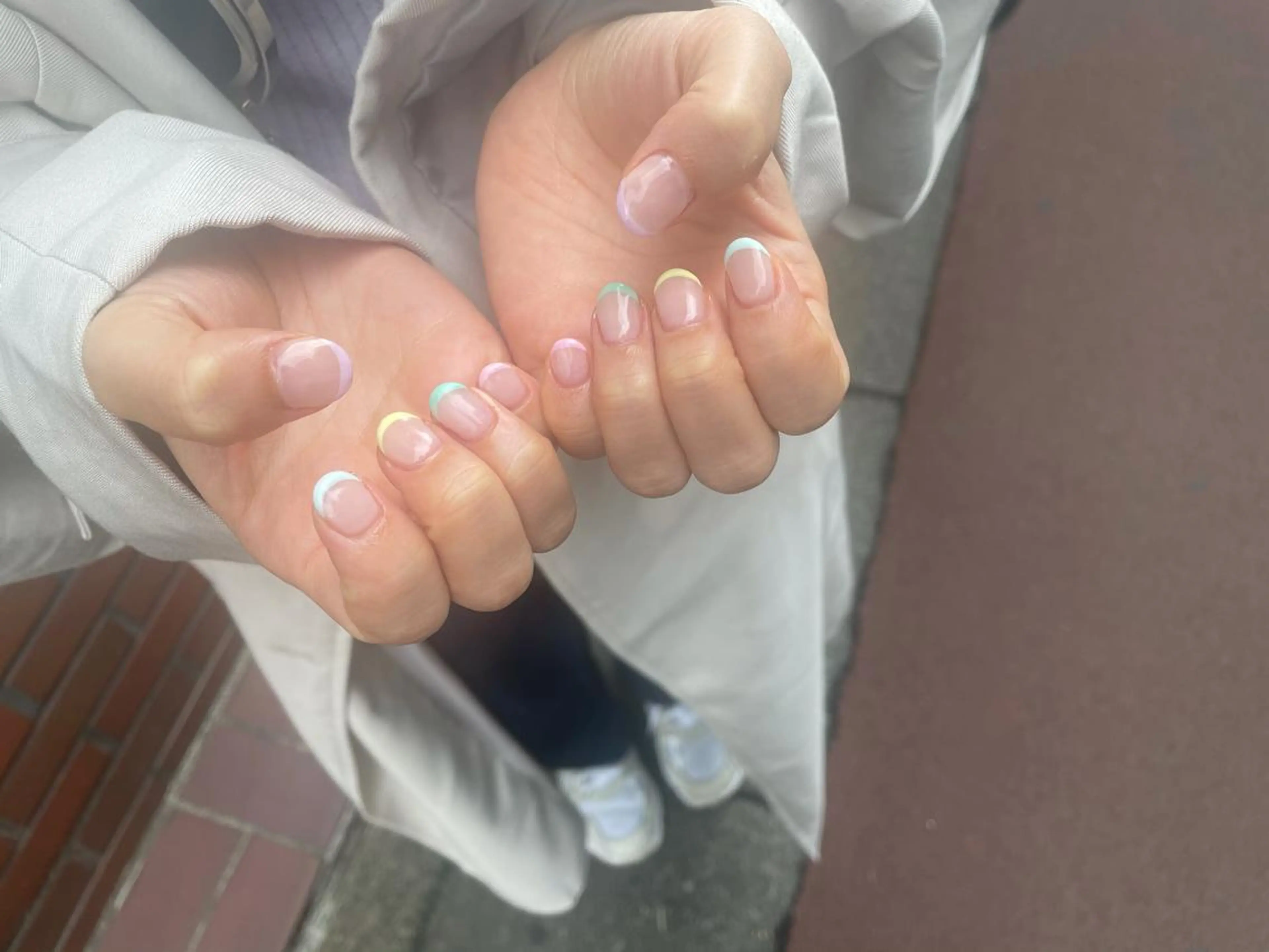 ネイル ハンドネイル ハンドケア はばすみれ🎀ﾈｲﾙ 光ﾌｪｲｼｬﾙ ﾍｱのネイルデザイン