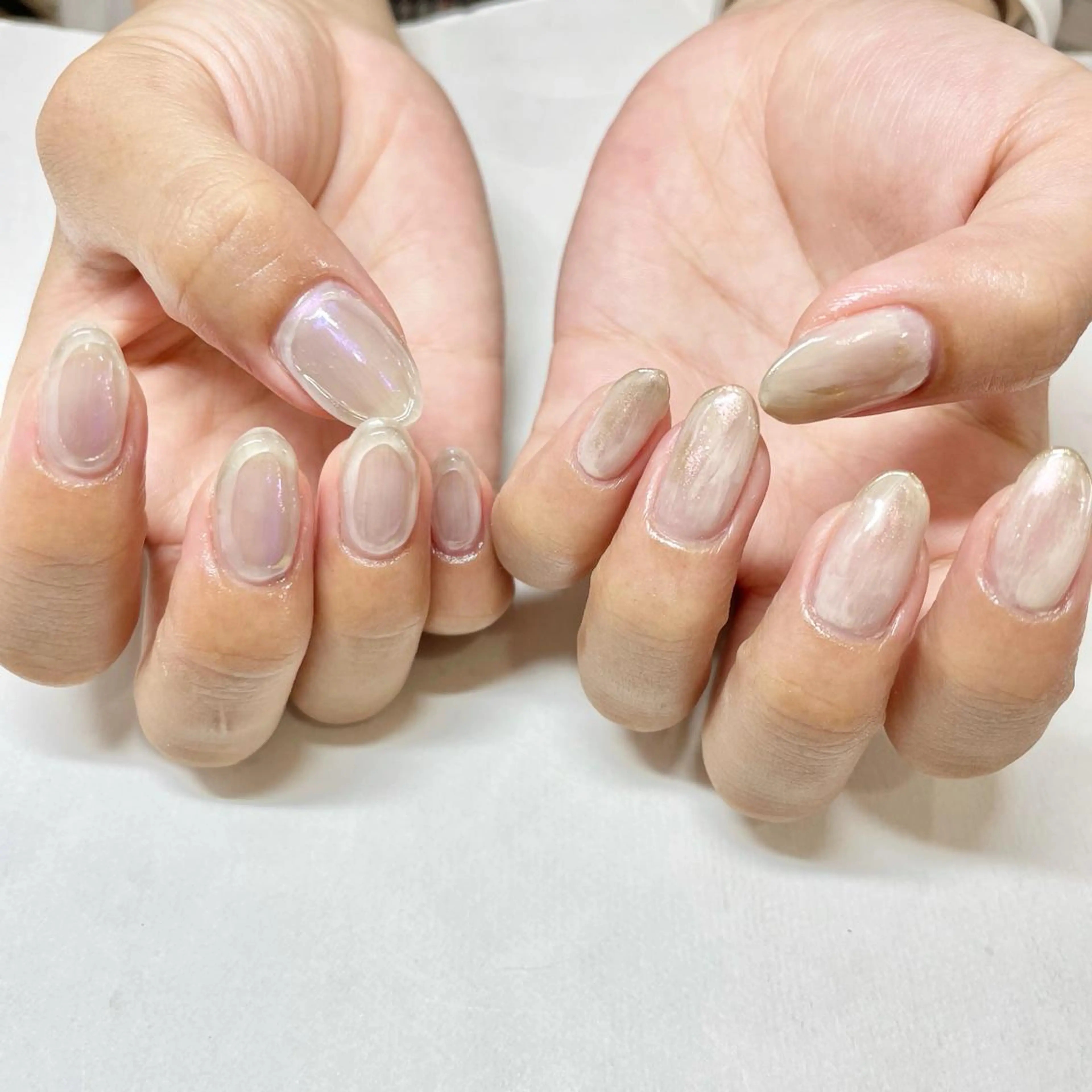 ネイル ニュアンスネイル ぷっくりネイル 🎀AYAKO 🎀中韓ネイルのネイルデザイン