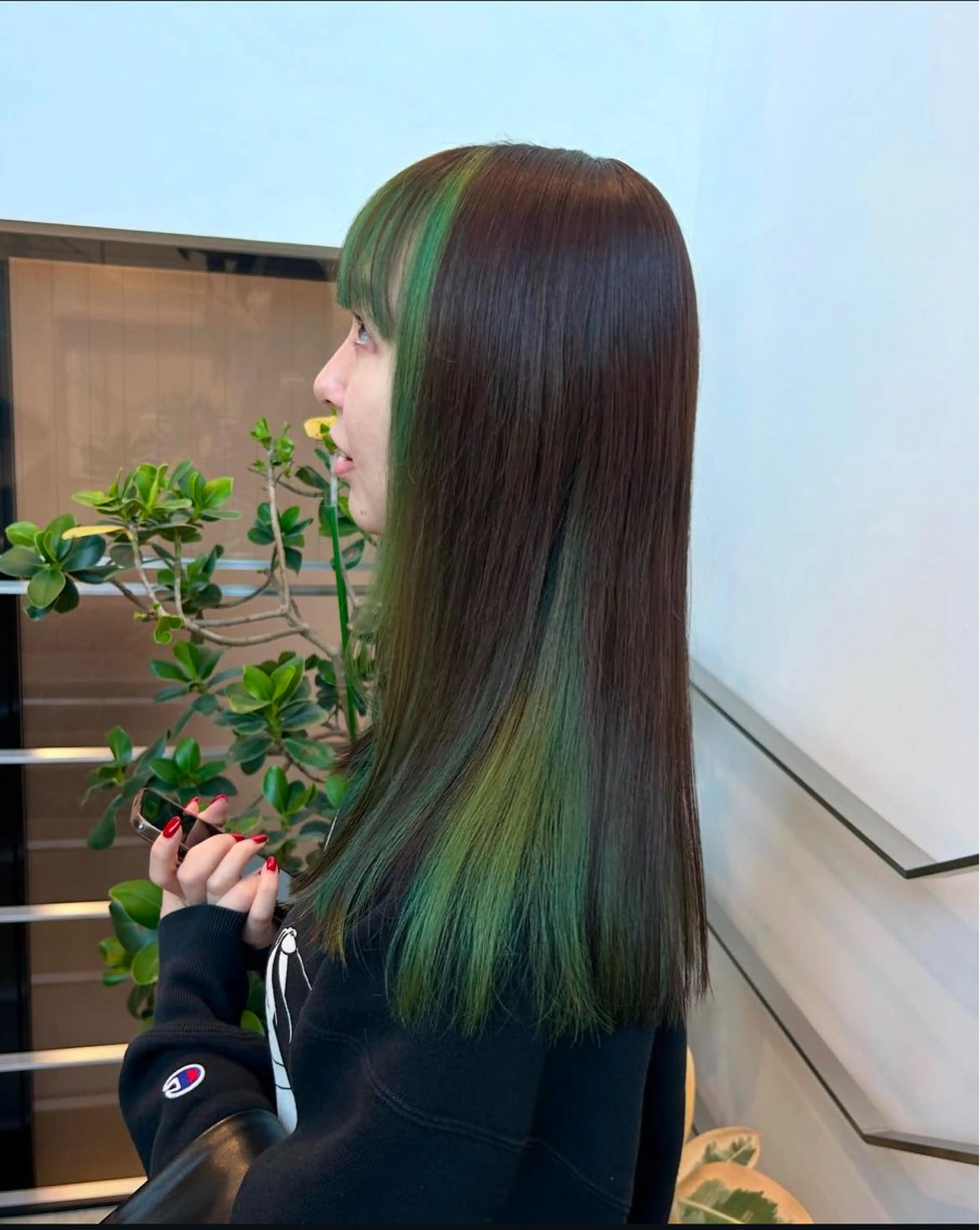 セミロング カラー パーマ ヘアアレンジ キッズ デザインカラー インナーカラー カット ヘアカラー stylist 🌸 kana.のヘアスタイル