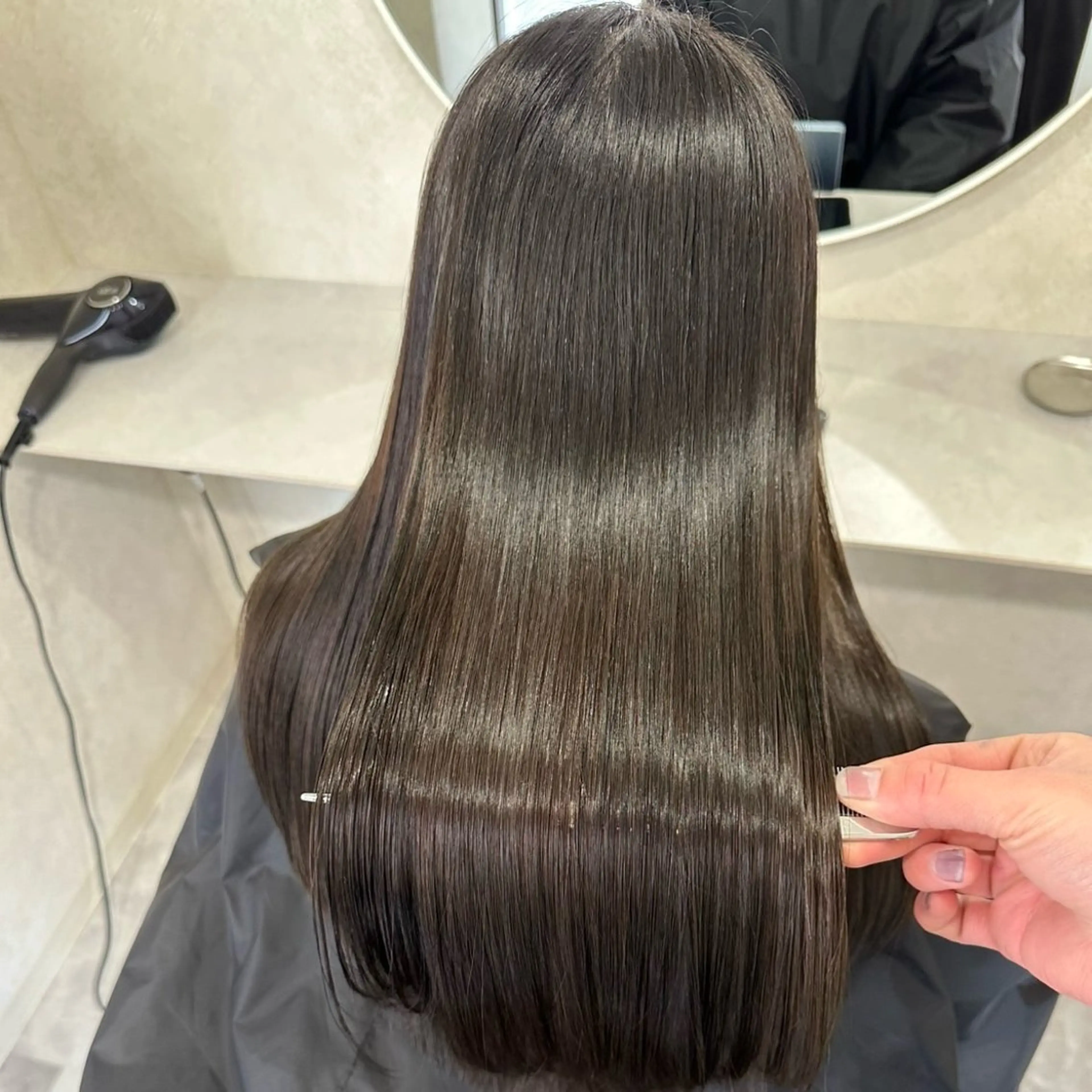 ロング 縮毛矯正 ☁️髪質改善サロン WHITE🫧miuのヘアスタイル