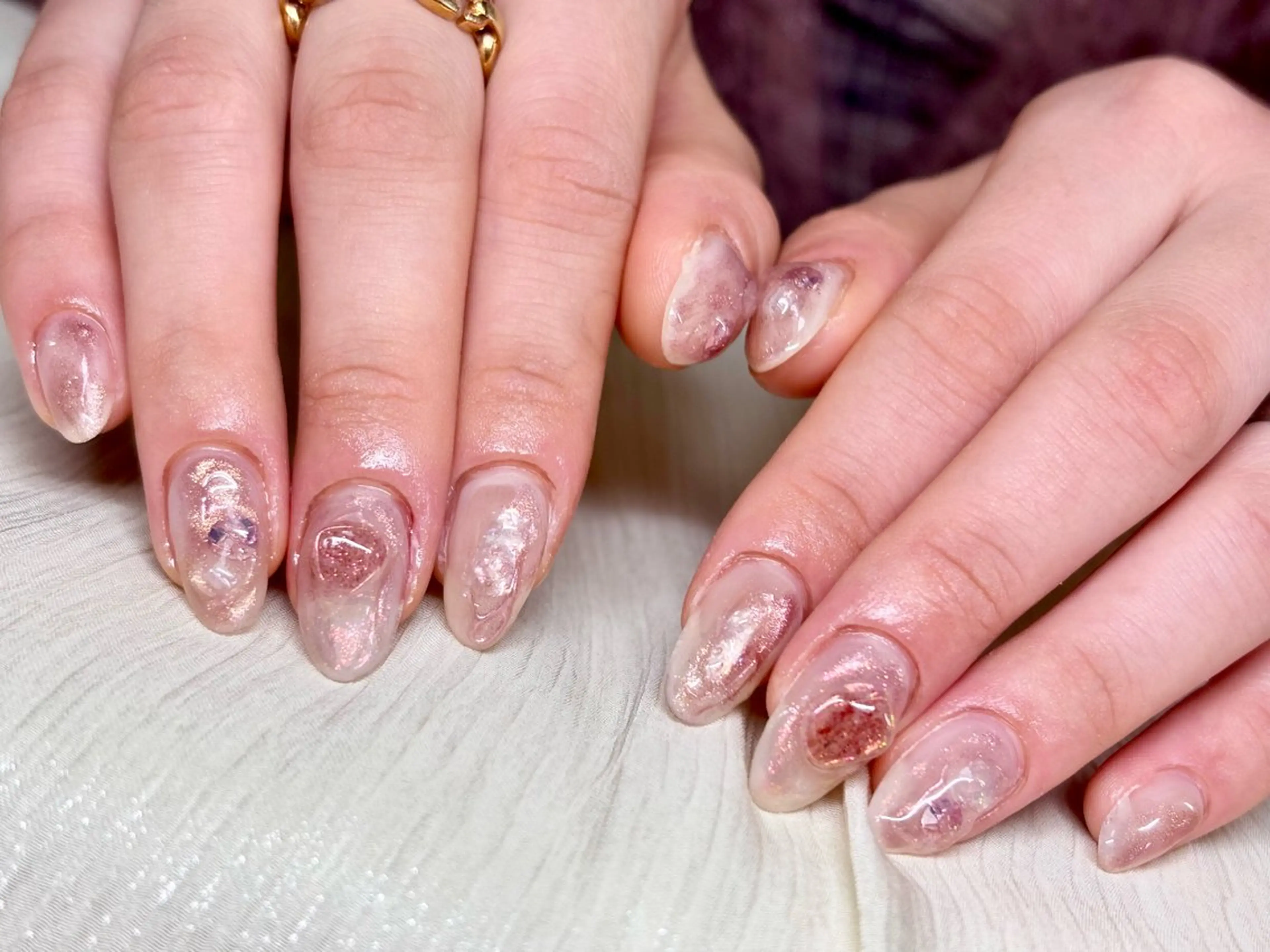 ネイル ニュアンスネイル ハンドネイル ハンドケア ETE LUNA NAILのネイルデザイン
