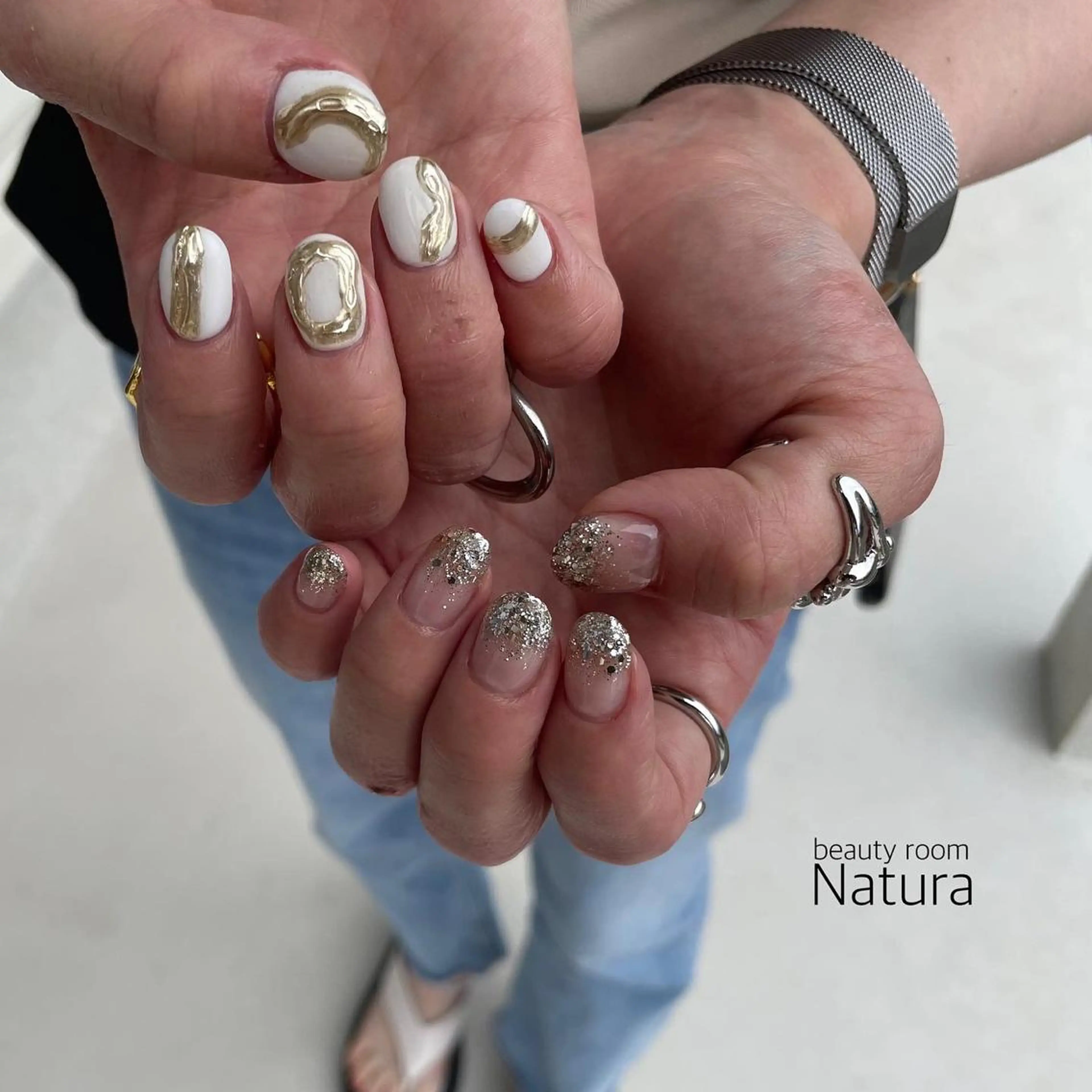 ネイル マツエク・マツパ アイブロウ ハンドネイル beautyroom Naturaのネイルデザイン