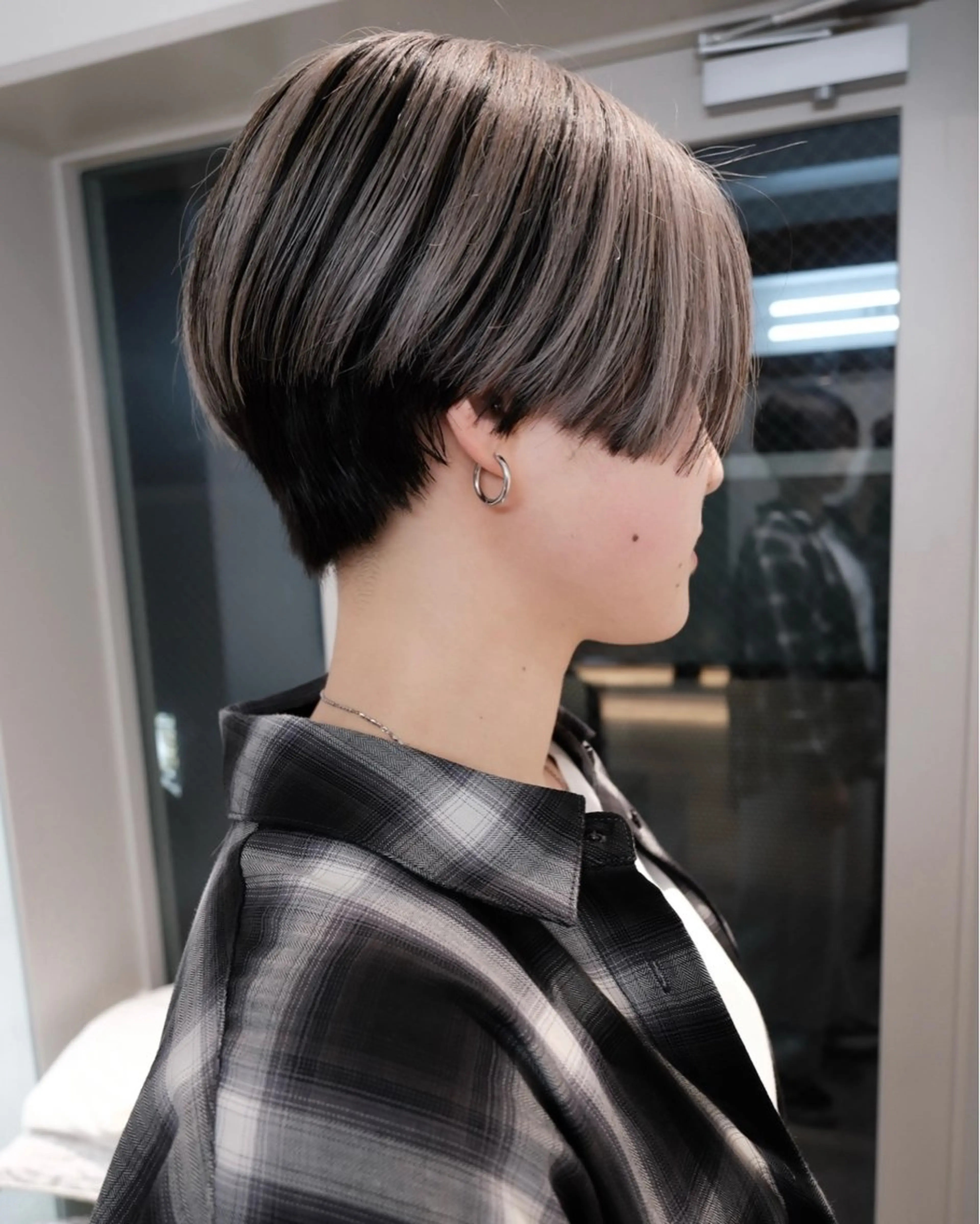 ショート カラー ショートボブ 丸みショート ボブ 似合わせカット ショートヘア カット ヘアカラー トリートメント ショート/ボブ/パー マ原宿🪷Akinaのヘアスタイル