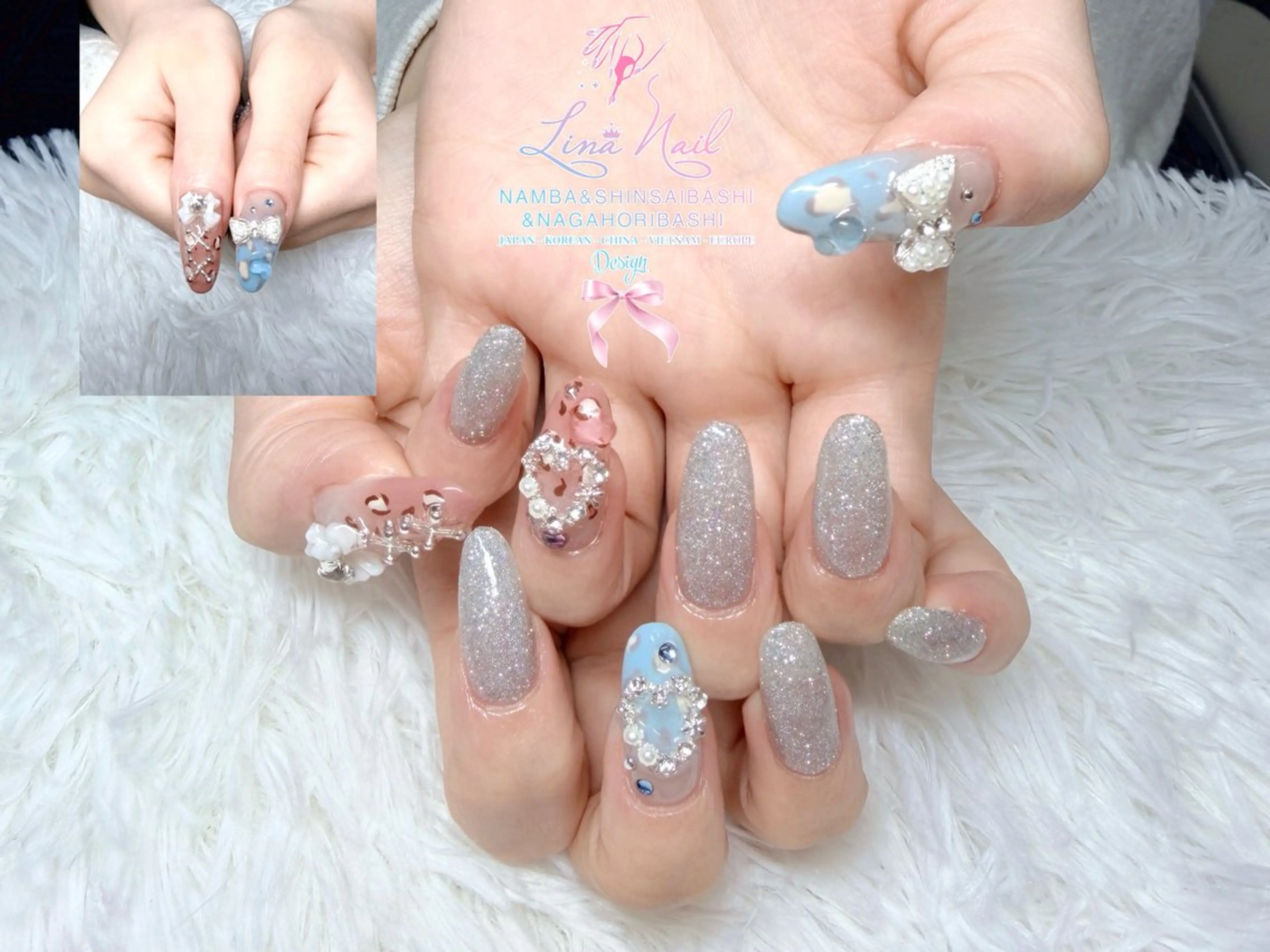ネイル フットネイル ジェルネイル 持ち込み ネイルチップ ハンドネイル リナネイル 長堀橋店／東心斎橋店のネイルデザイン