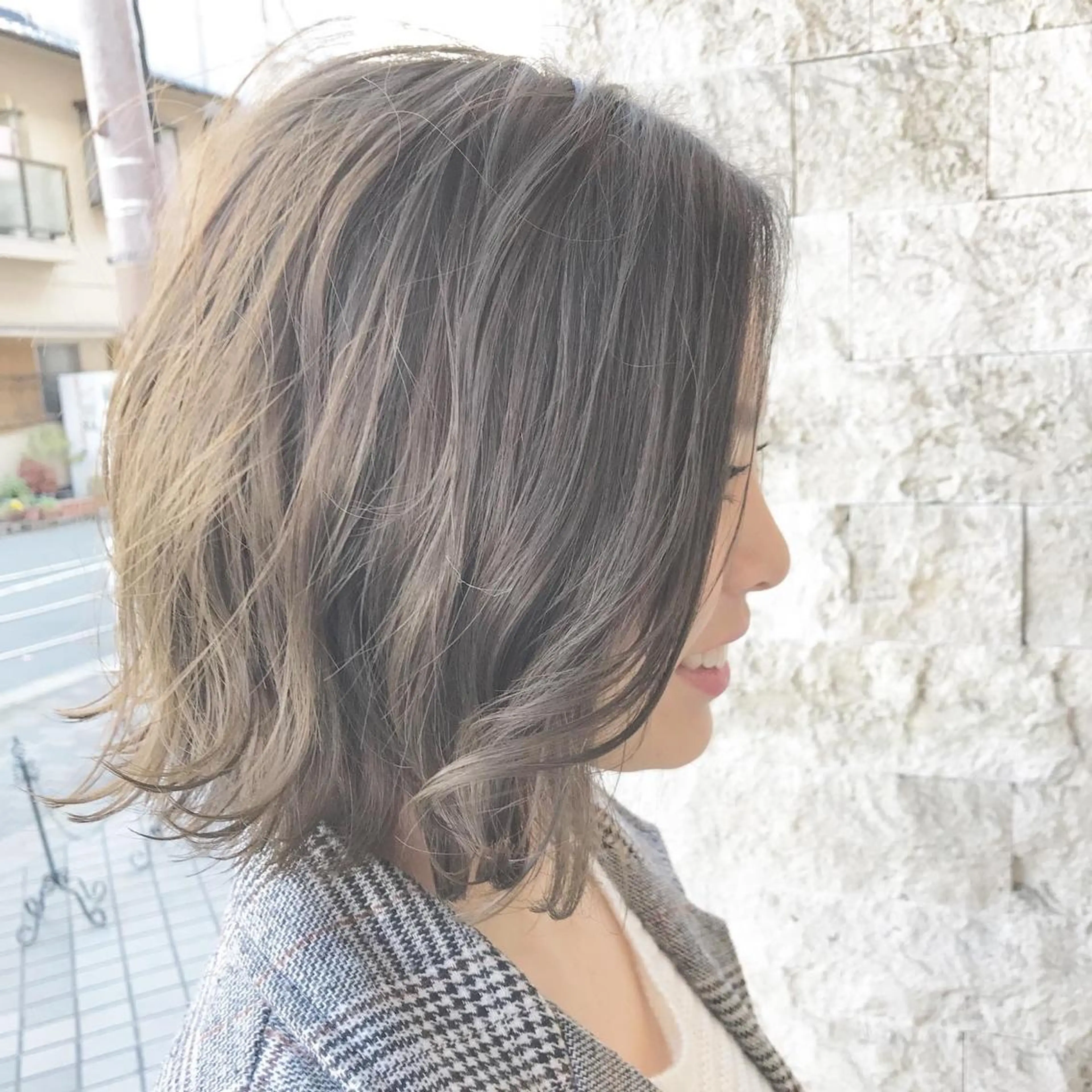 ショート カラー パーマ ヘアアレンジ キッズ ネイル マツエク・マツパ アッシュ アッシュグレー アッシュグレージュ グレージュ ボブ カット ヘアカラー トリートメント パーソナルカラー☆ 永尾拓也のヘアスタイル
