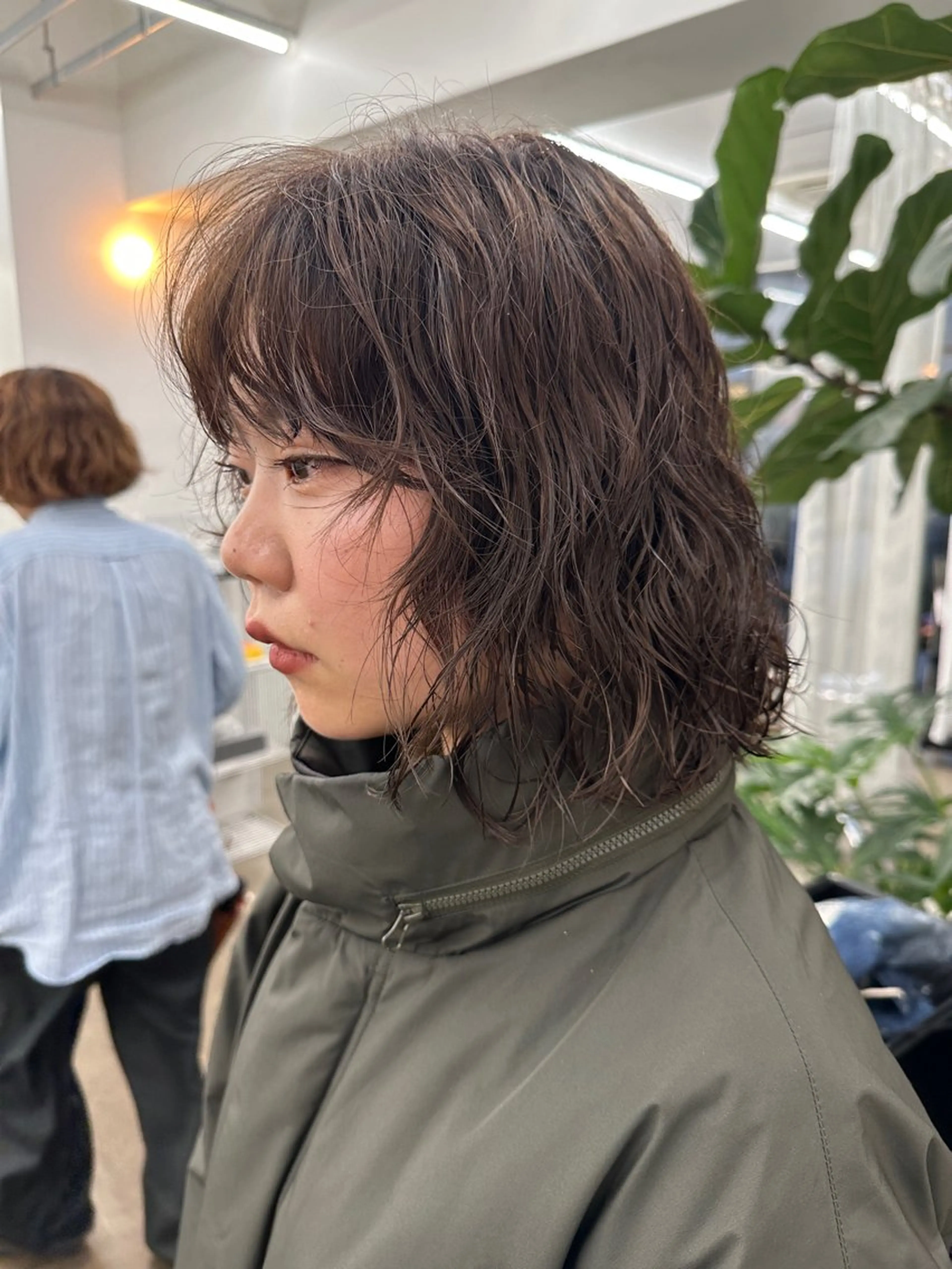 ショート パーマ ニュアンスパーマ カット パーマ トリートメント ボブ/レイヤー/ケア パーマ/リュウタのヘアスタイル