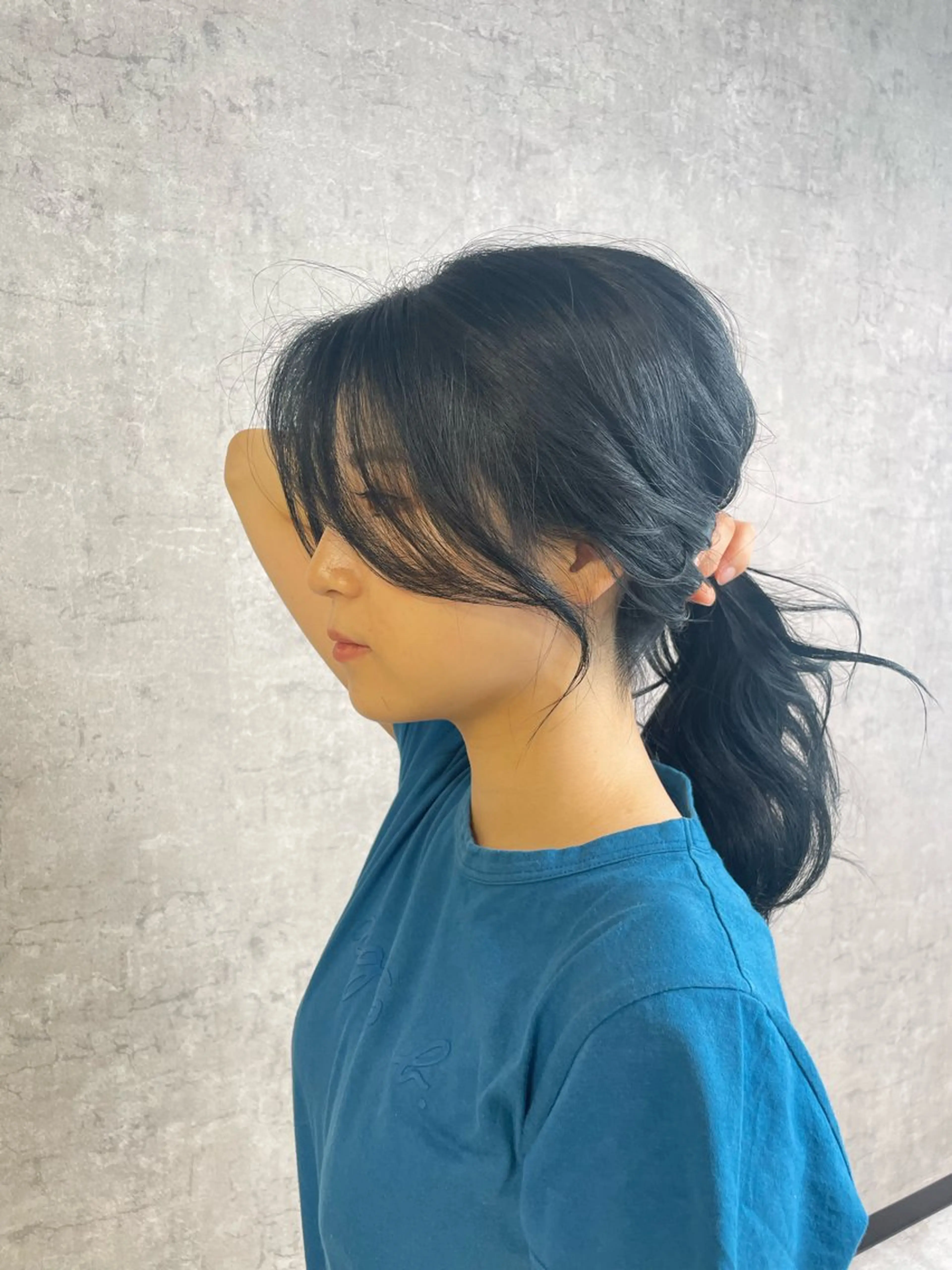 セミロング 顔まわりレイヤー 顔周りカット 姫カット 髪質改善 韓国風ヘア カット トリートメント トレンド韓国レイヤー 🇰🇷のんのヘアスタイル