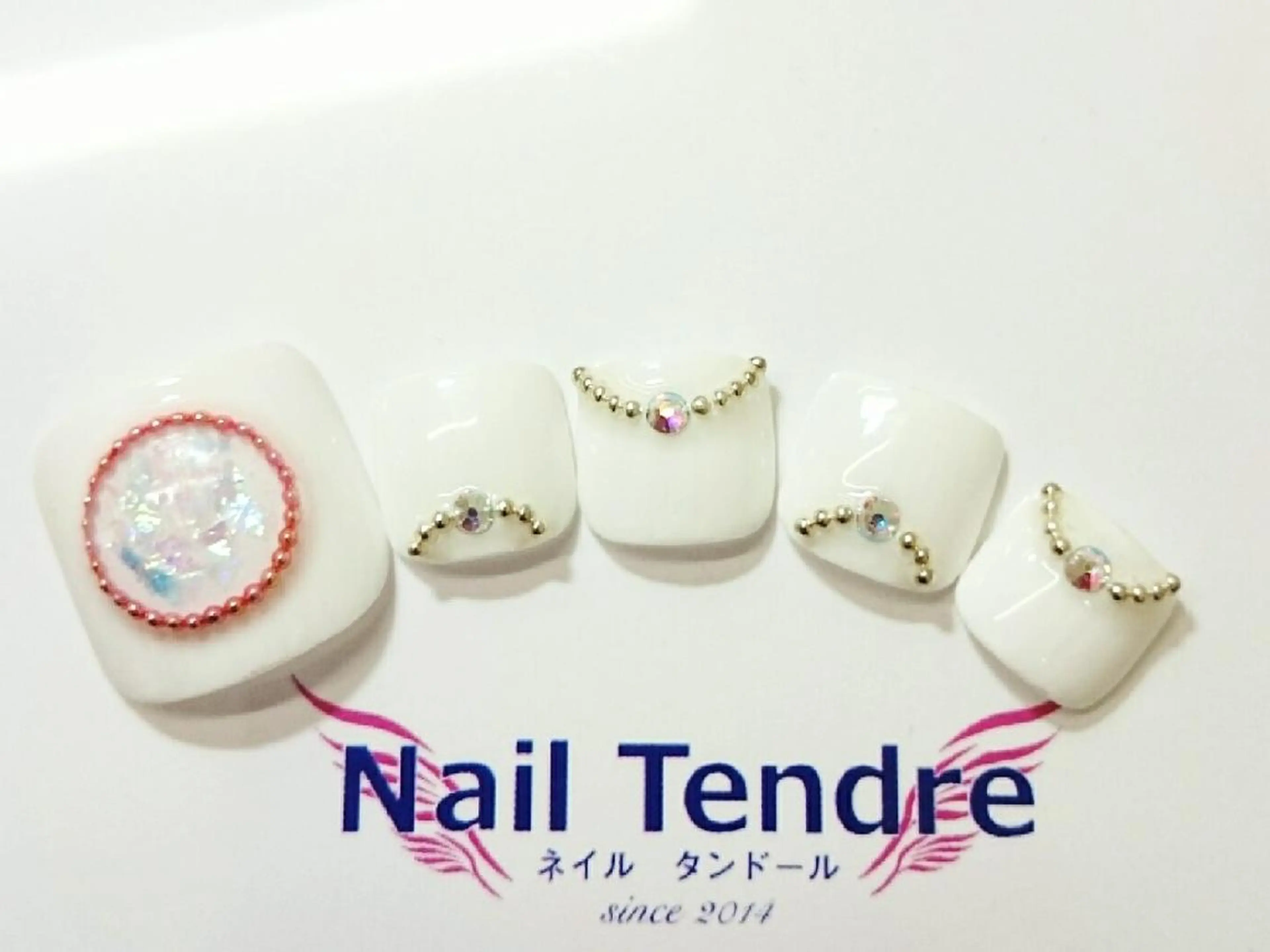 ネイル アートネイル ジェルネイル ソフトジェル ストーンネイル フットネイル Nail  Tendreのネイルデザイン