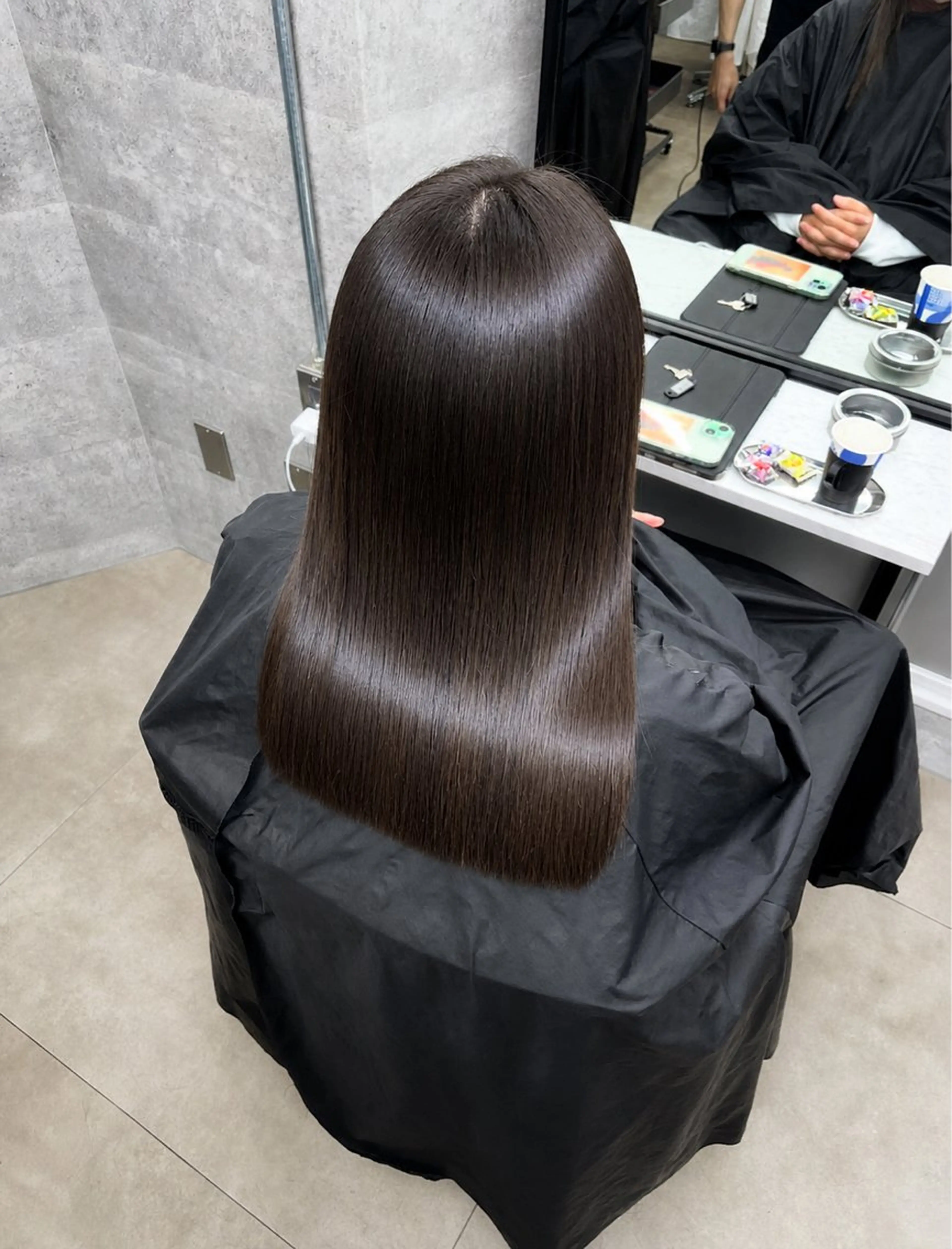 ロング くせ毛 トリートメント 縮毛矯正 トリートメント 🌈新宿縮毛矯正 No.1 SORAのヘアスタイル