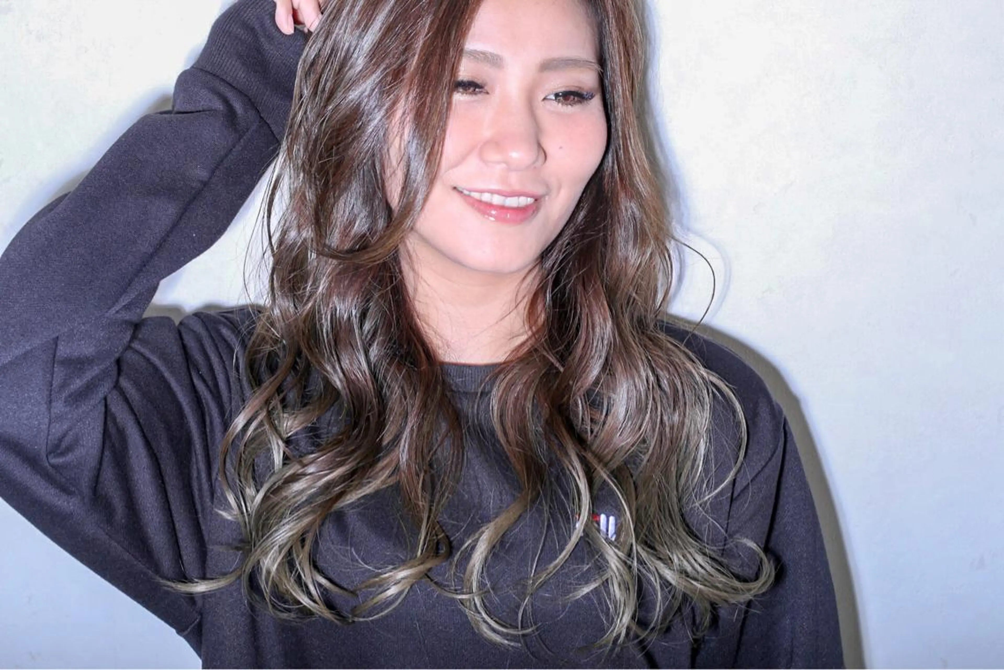 ロング カラー &.TIGRE 永野成知のヘアスタイル