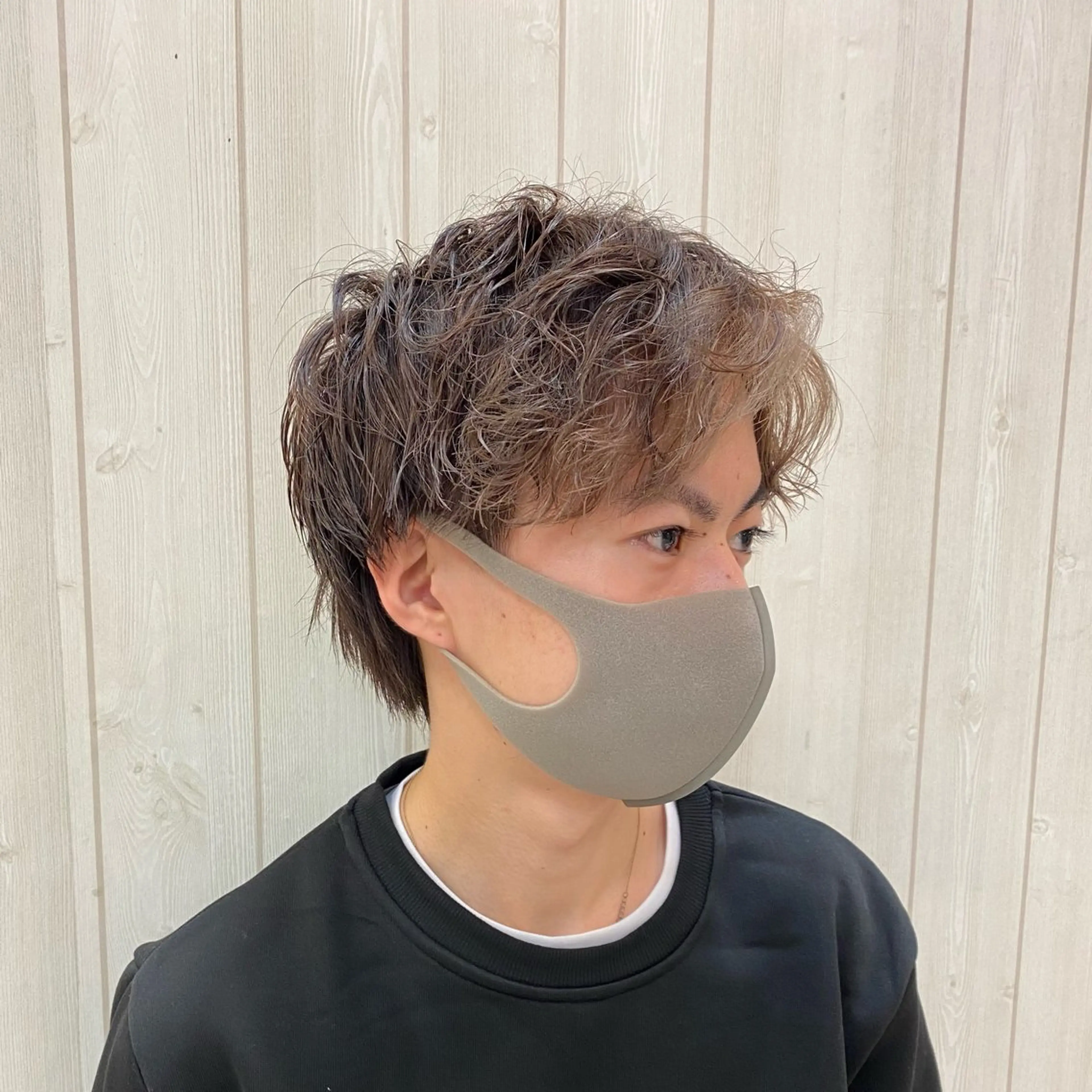 ミディアム メンズ カット ヘッドスパ 具志 真理子のヘアスタイル