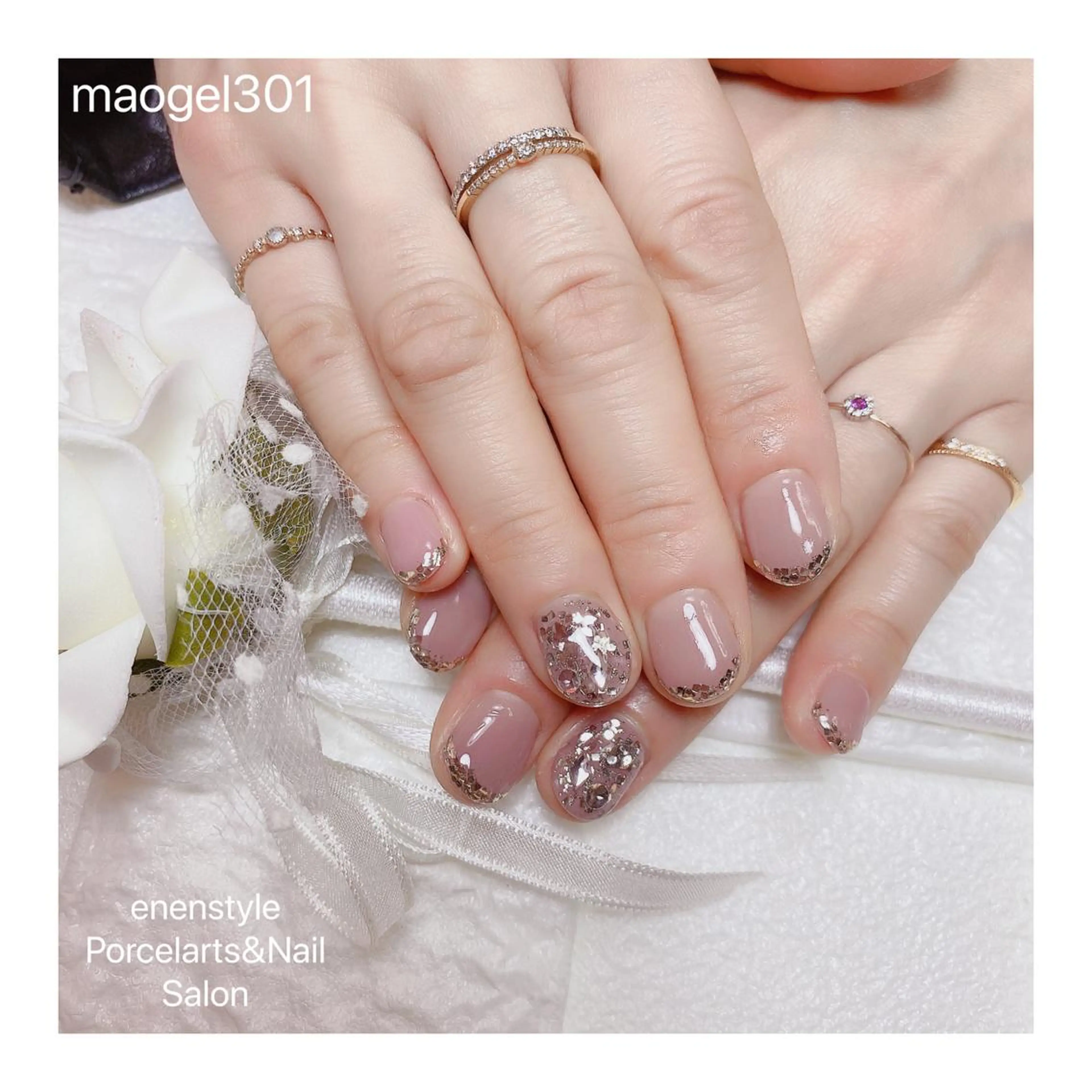 ショート ネイル 👑enen style👑のネイルデザイン