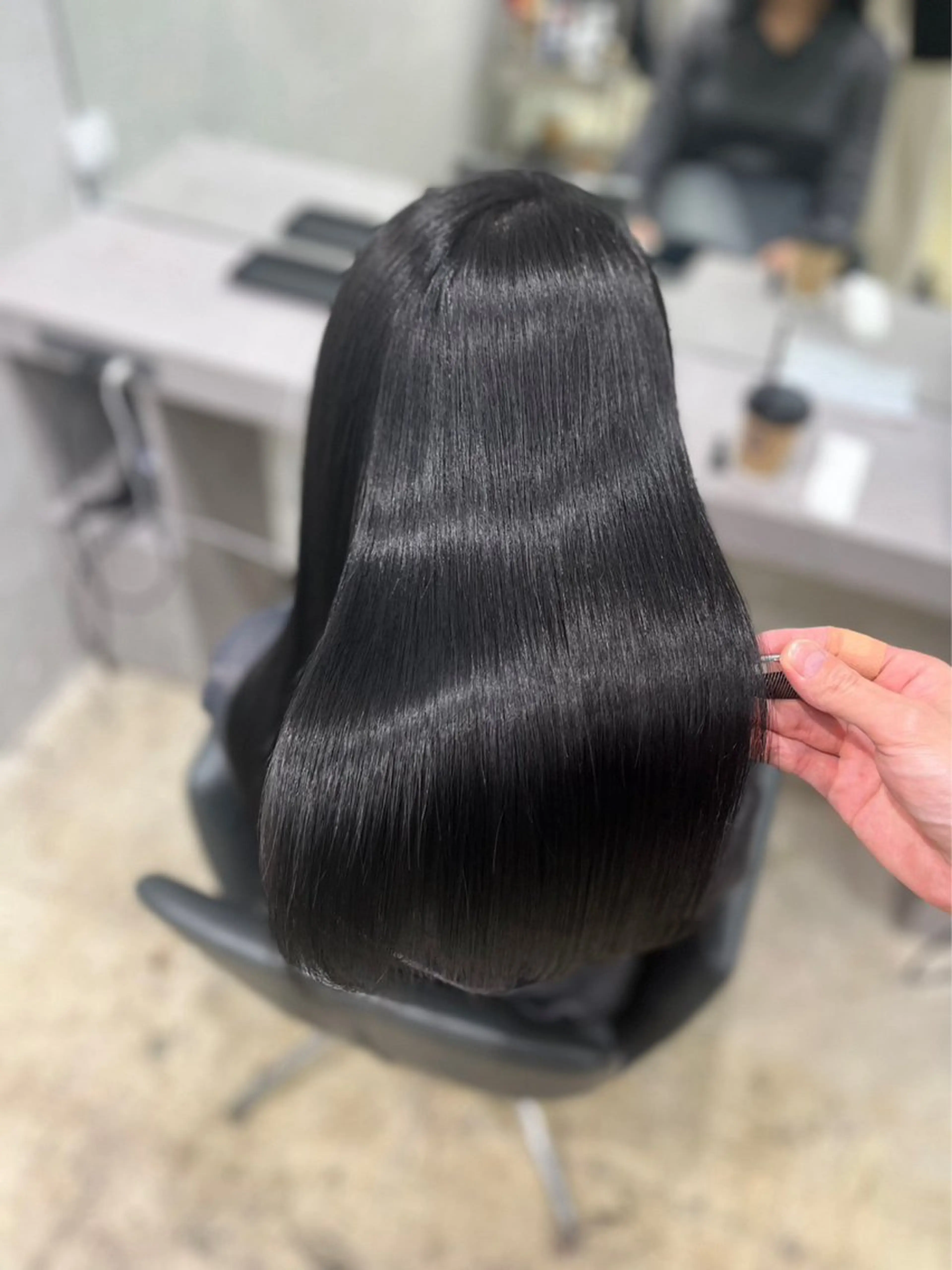 ロング 【ヤバ髪から美髪へ】 縮毛矯正特化アチワのヘアスタイル