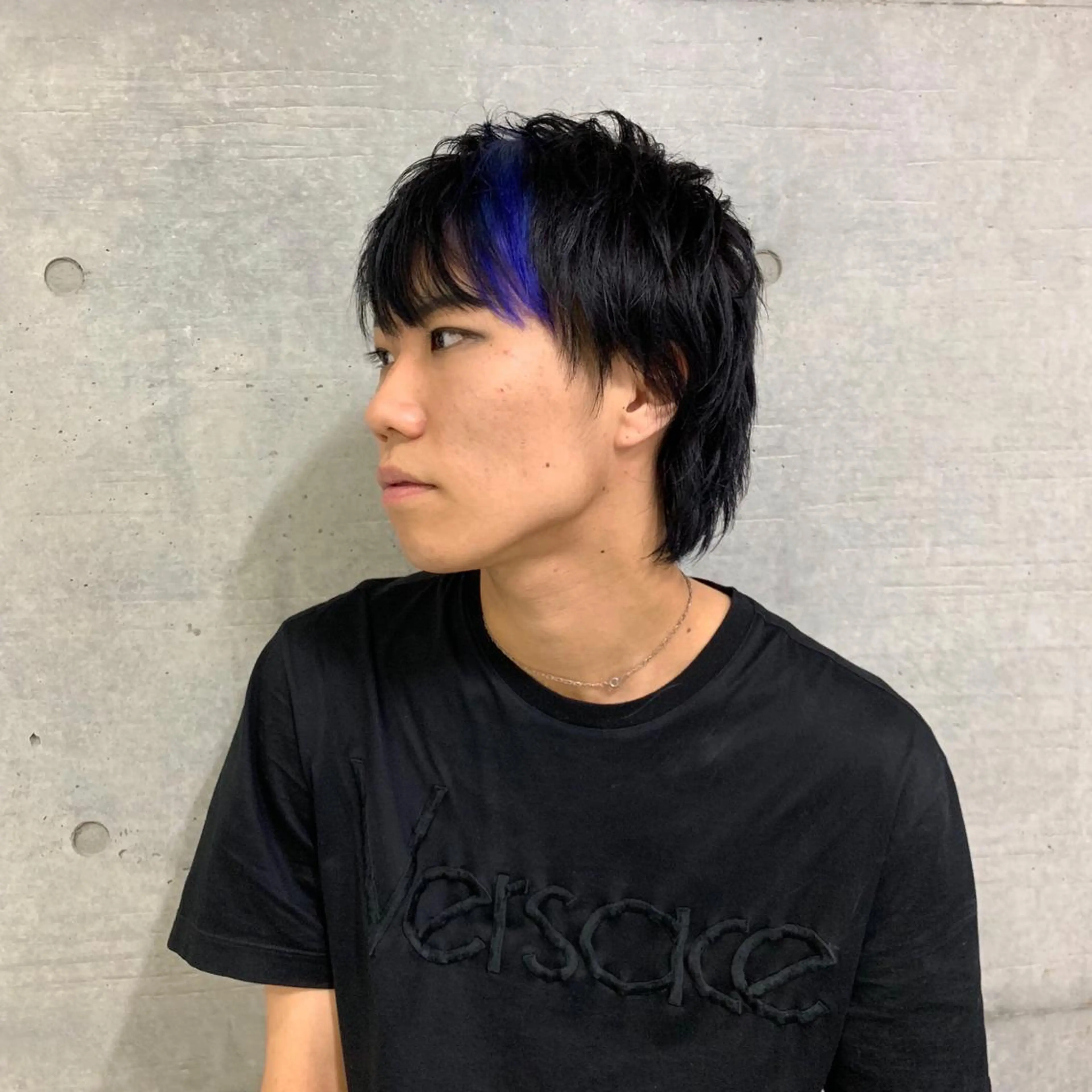 ミディアム カラー ブリーチ ブルーカラー ケアブリーチ ダブルカラー インナーカラー ヘアカラー トリートメント THE./ブリーチ 透感カラー/髪質改善のヘアスタイル