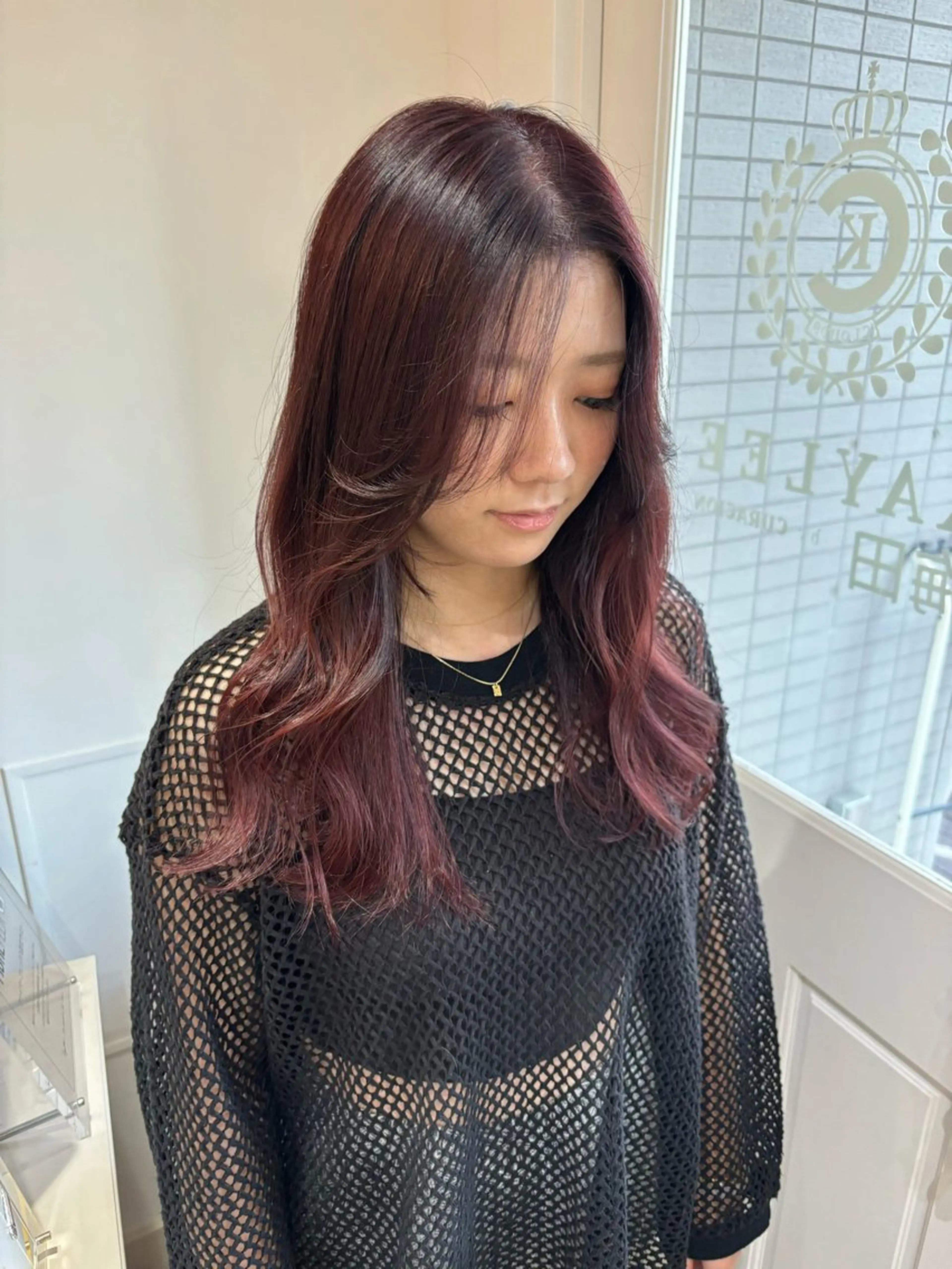 ロング カラー ヘアカラー トリートメント Risa🐈‍⬛/ グレージュ/透明感のヘアスタイル