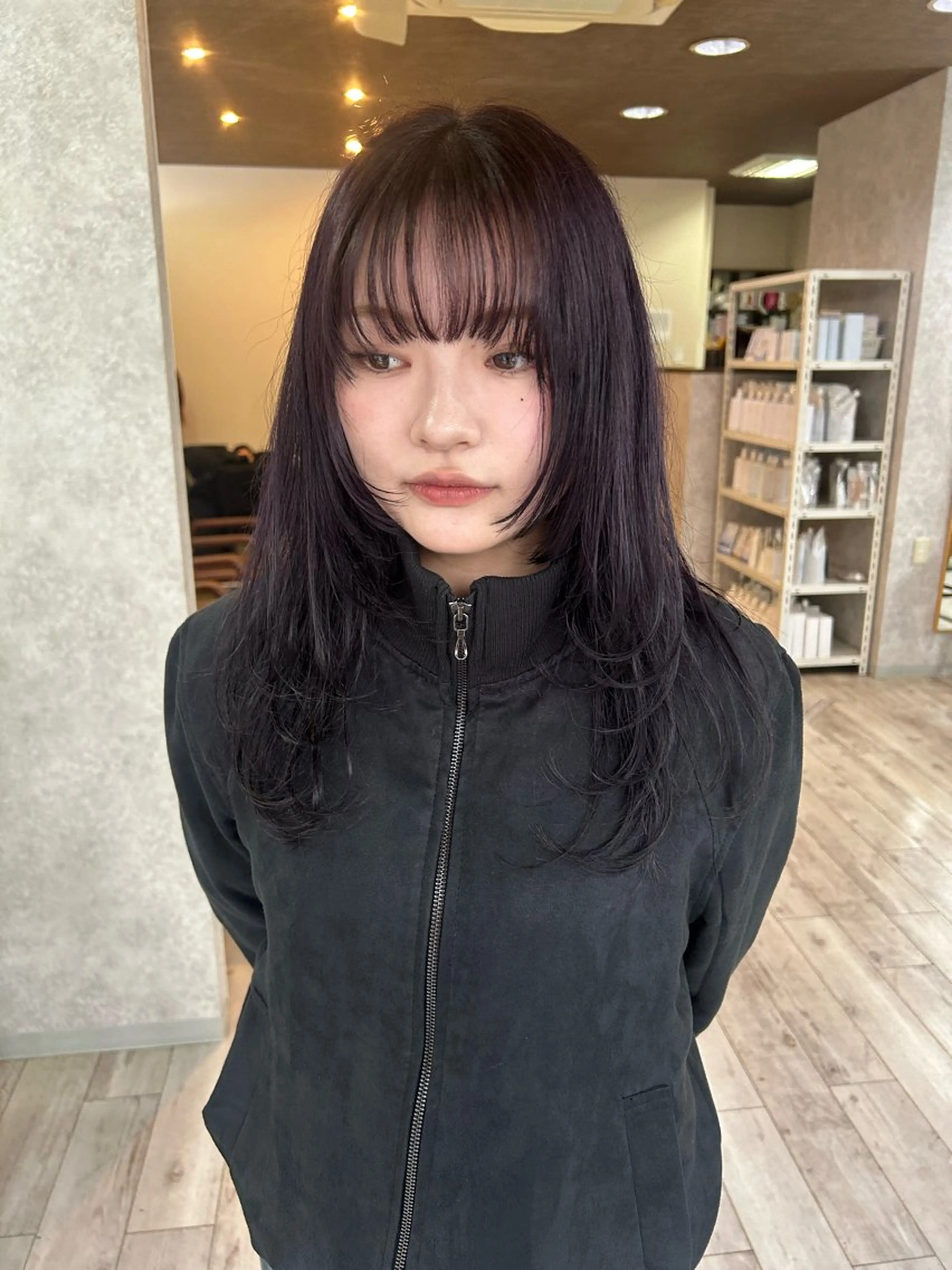 透明感カラー＋イオグストリートメントの写真