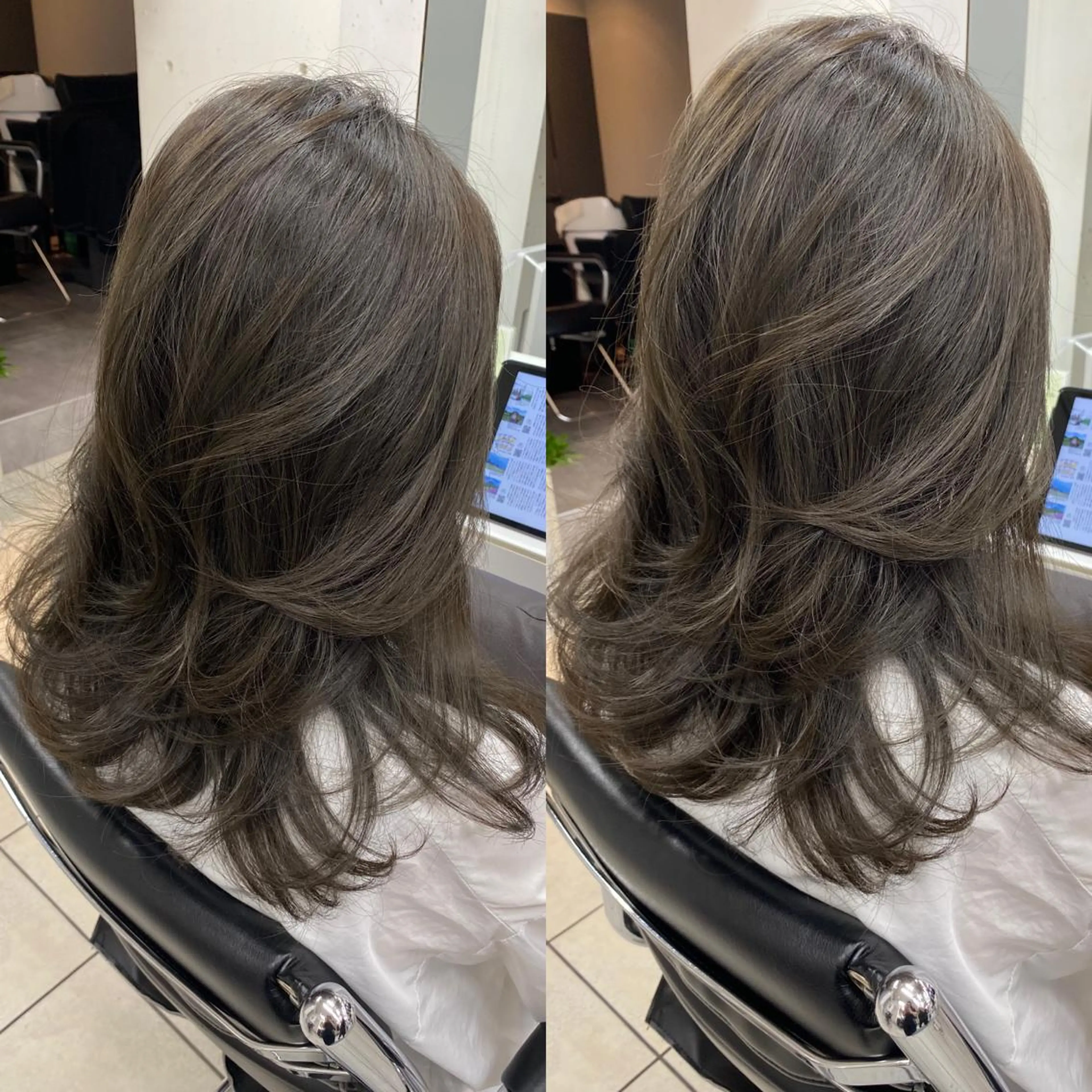 ミディアム パーマ 星野 菜月のヘアスタイル