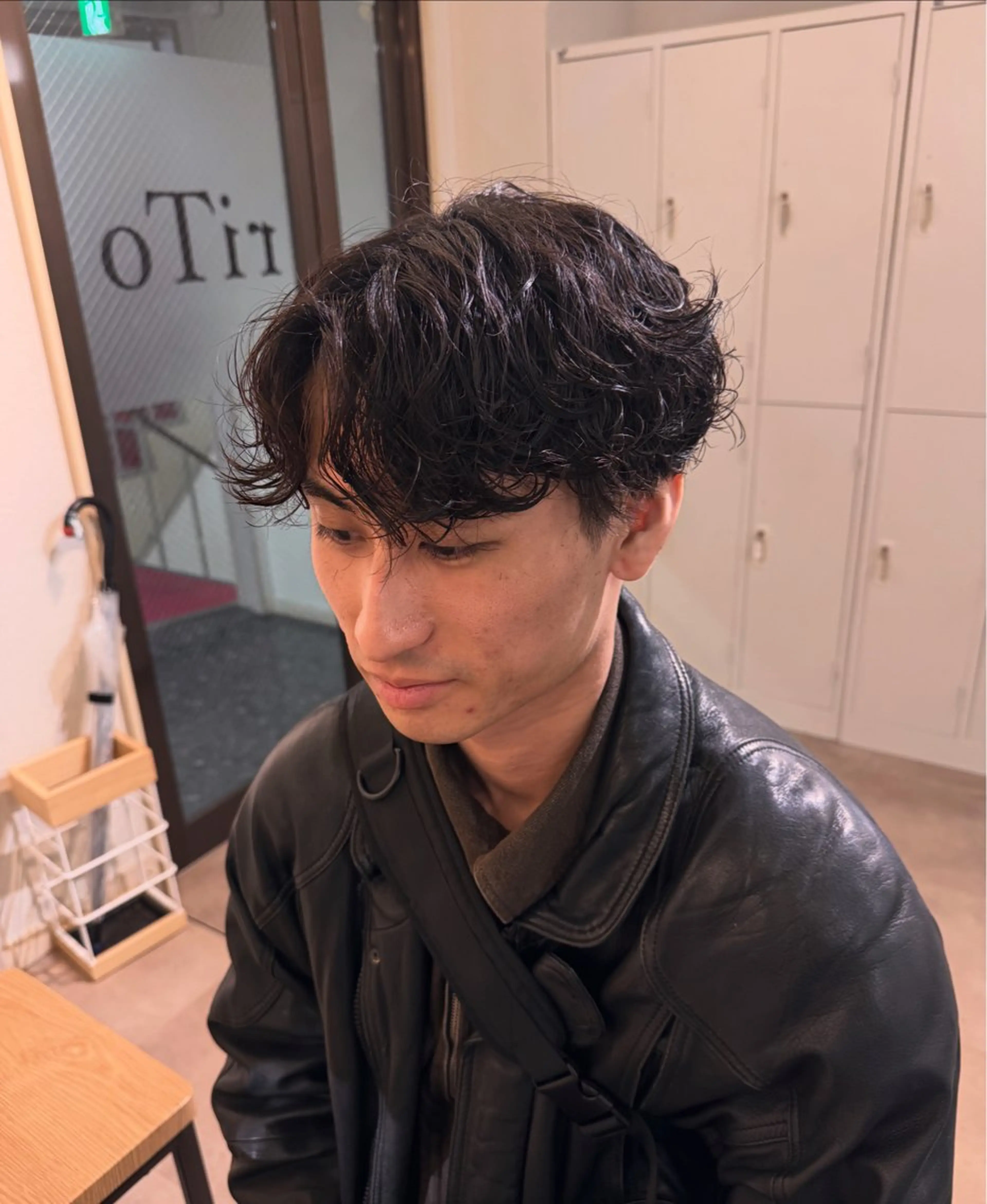 ミディアム パーマ メンズ ミディアムパーマ メンズパーマ カット パーマ AYAKA/メンズ パーマ/四条烏丸のヘアスタイル