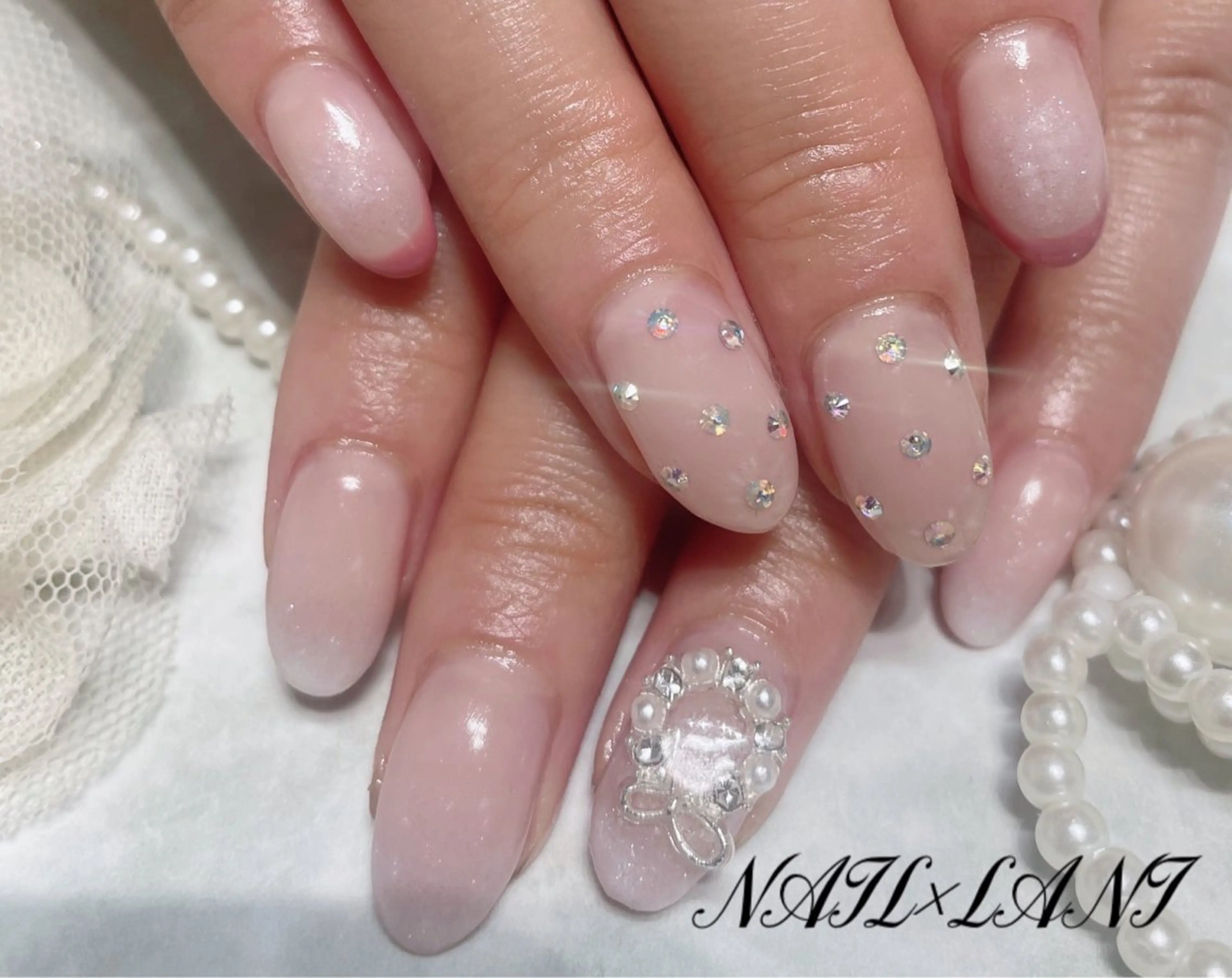 ネイル フットネイル ジェルネイル マグネットネイル パラジェル 一之瀬 柚季のネイルデザイン