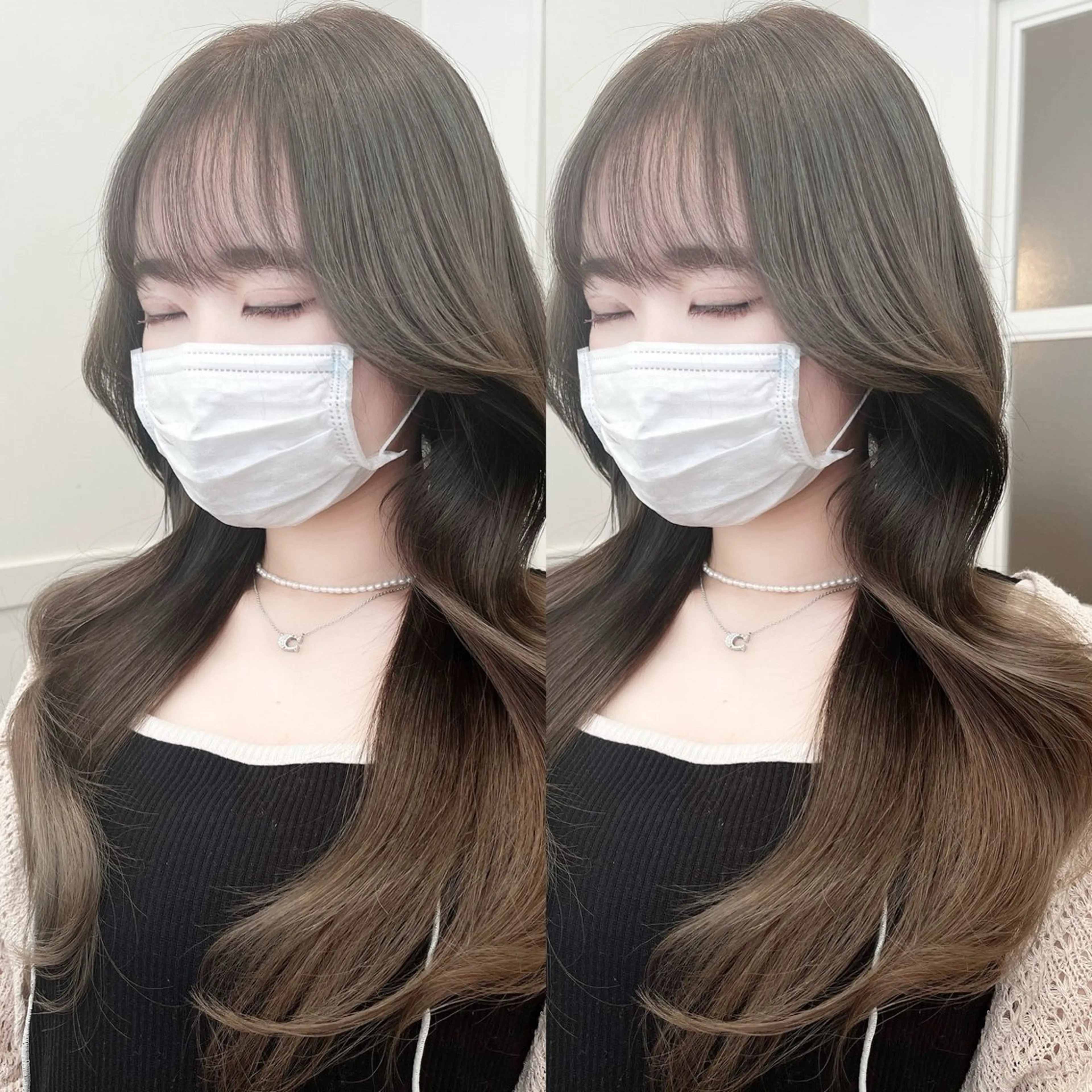 ロング 全席個室美容室 縮毛矯正/レイヤーのヘアスタイル