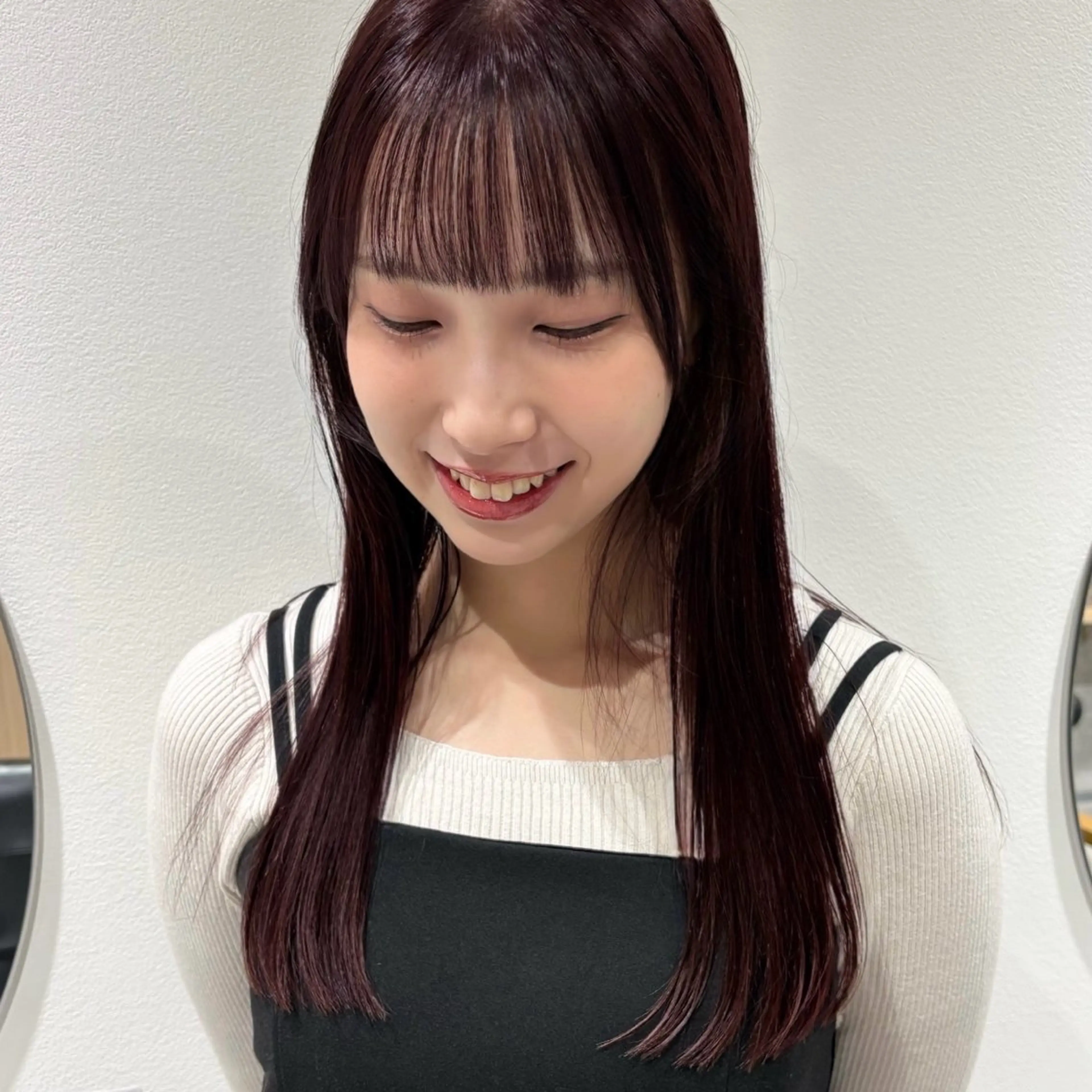 ロング カラー カット ヘアカラー トリートメント 🍊暖色×顔周り 🍊cocoroのヘアスタイル