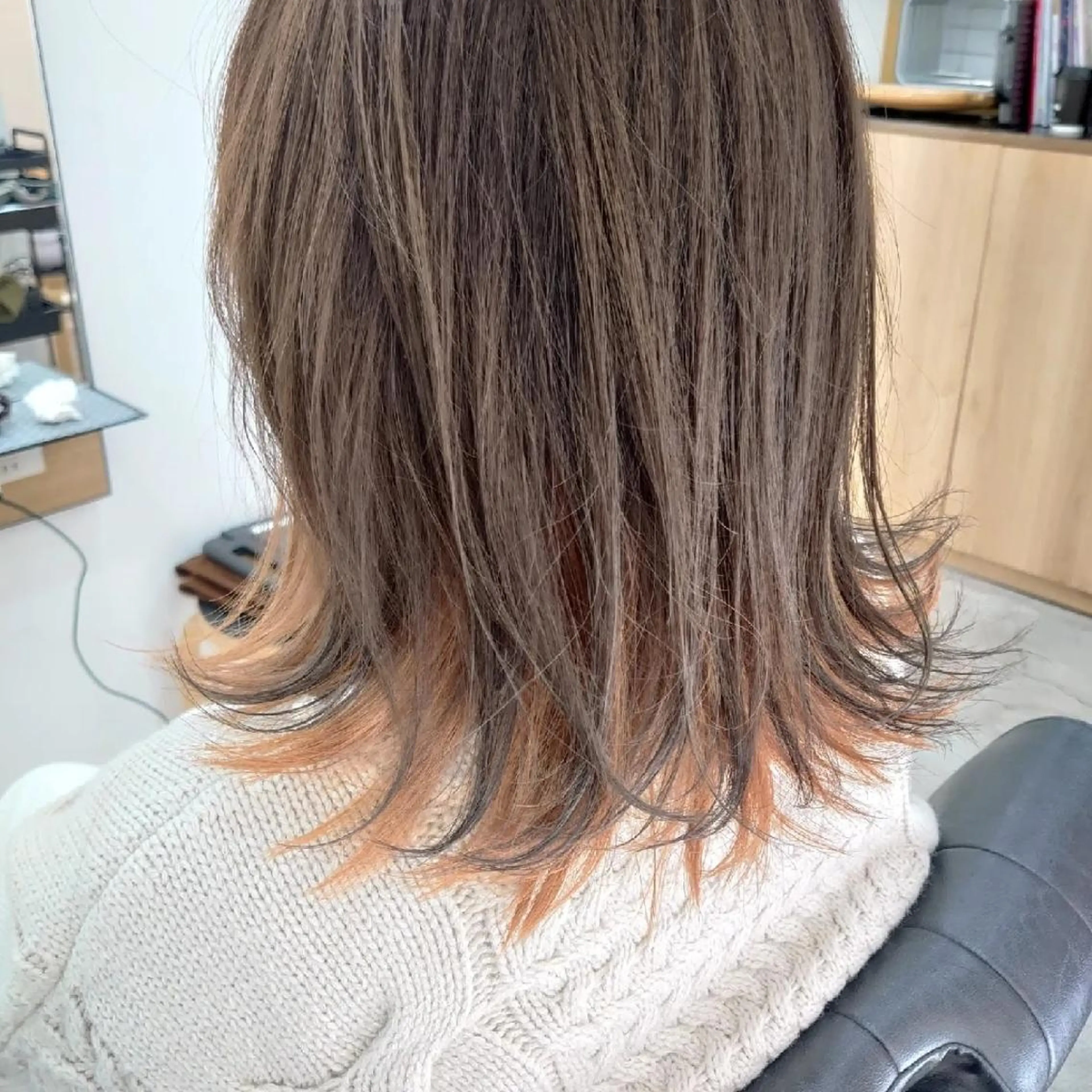 ミディアム カラー ヘアカラー 鈴木 隆広のヘアスタイル