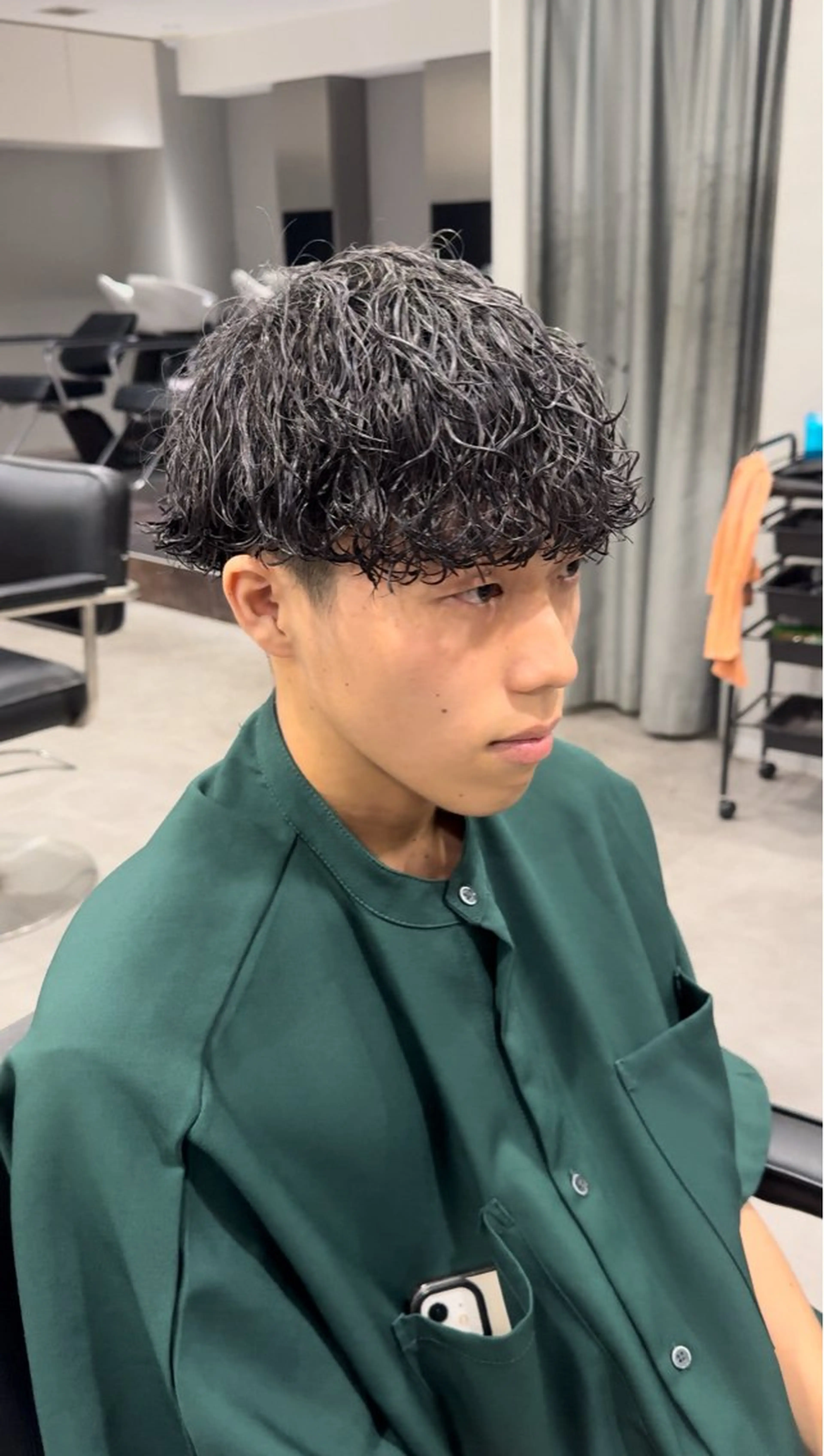 メンズカット+カラーの写真