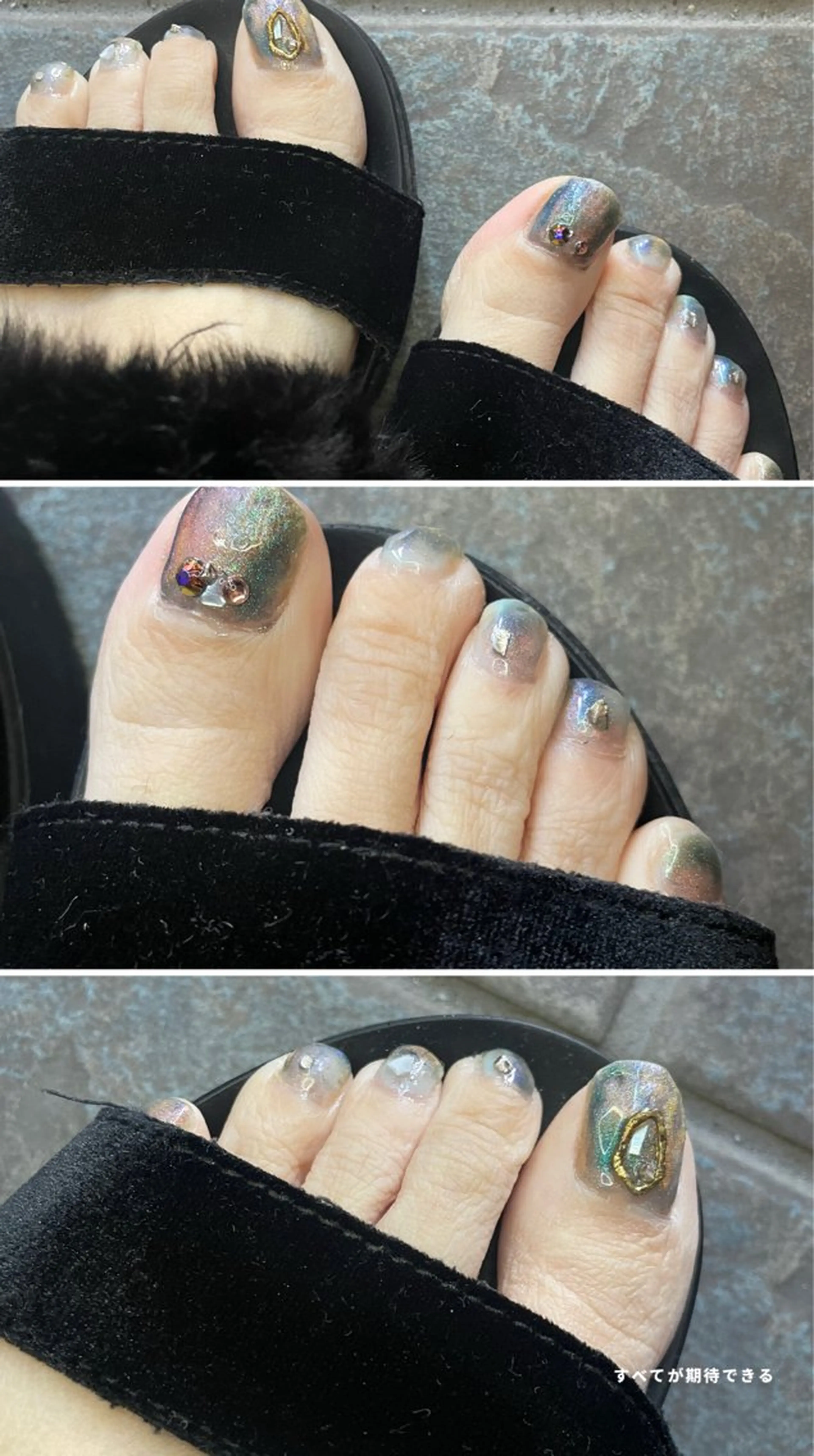 ネイル フットネイル マグネットネイル NAIL★M 真紀のネイルデザイン