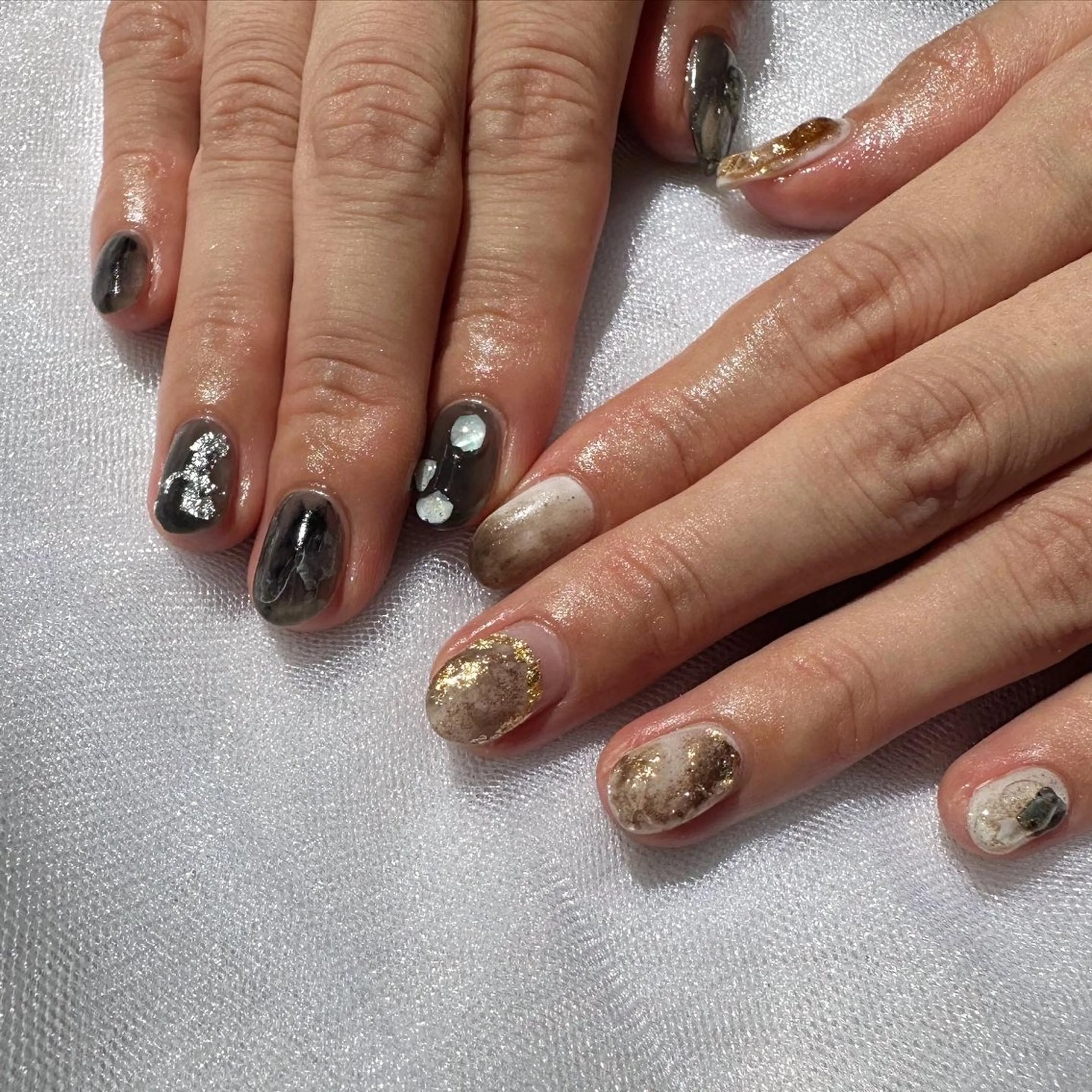 ネイル アートネイル クリアネイル ジェルネイル 氷ネイル・うるうるネイル 韓国ネイル 🪞KAPE NAIL 🪞のネイルデザイン