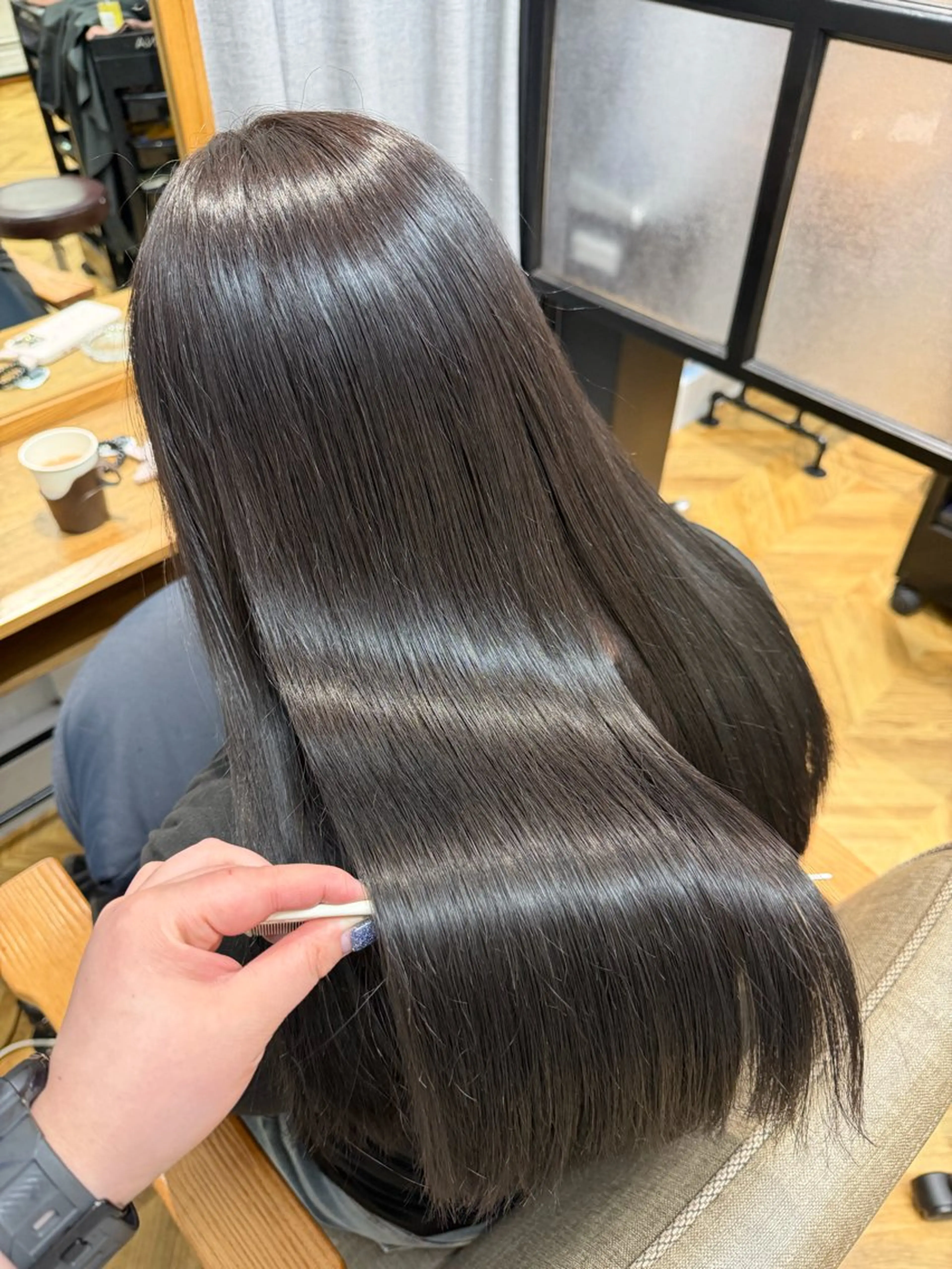 ロング カラー アッシュ ピンクカラー バイオレットカラー バイオレットアッシュ カット ヘアカラー トリートメント 🪄✨艶髪✨🪄 いわさきのヘアスタイル