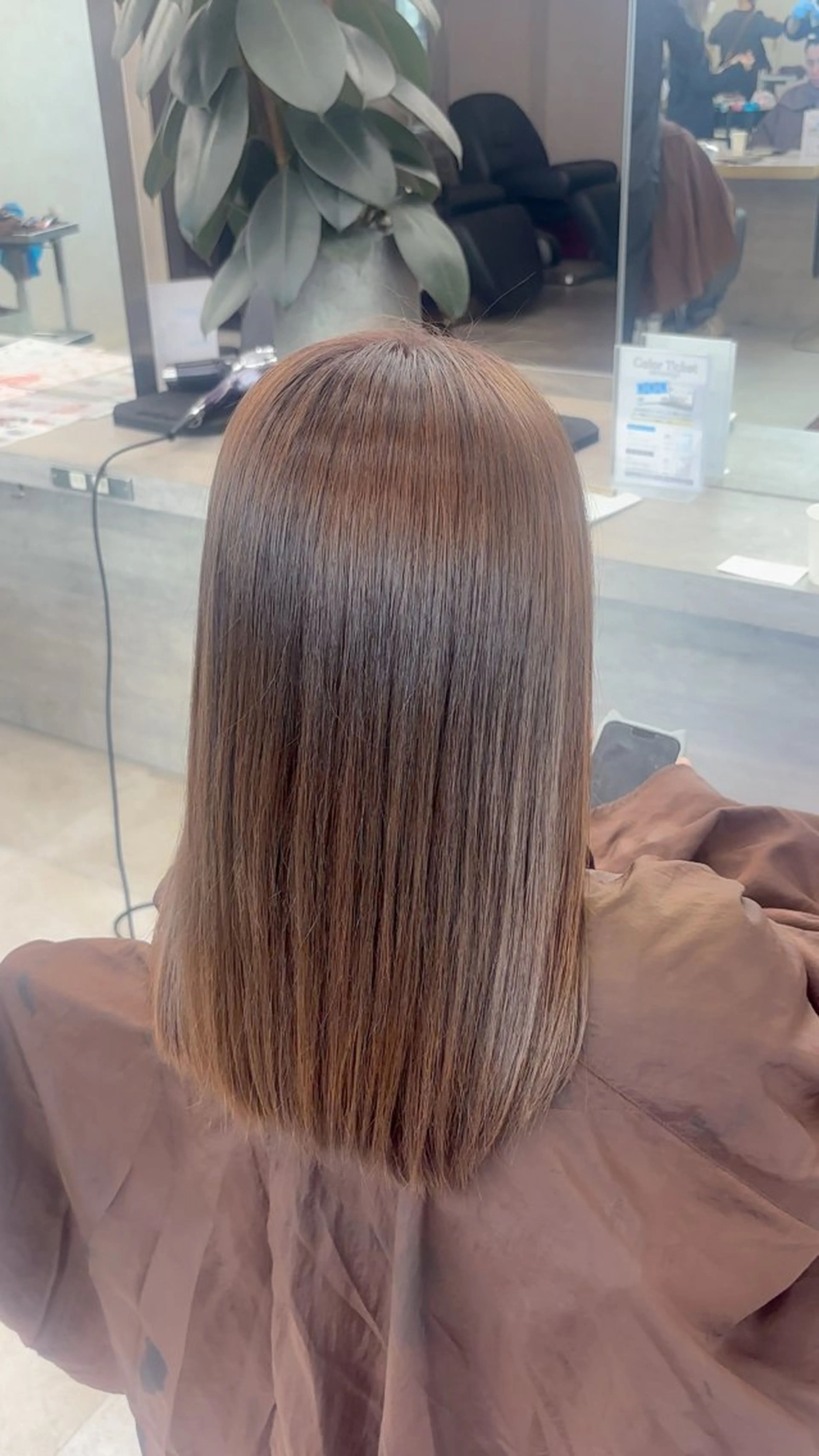 カラー ヘアカラー 暖色/髪質改善/ ツヤ髪🎀本田愛来のヘアスタイル