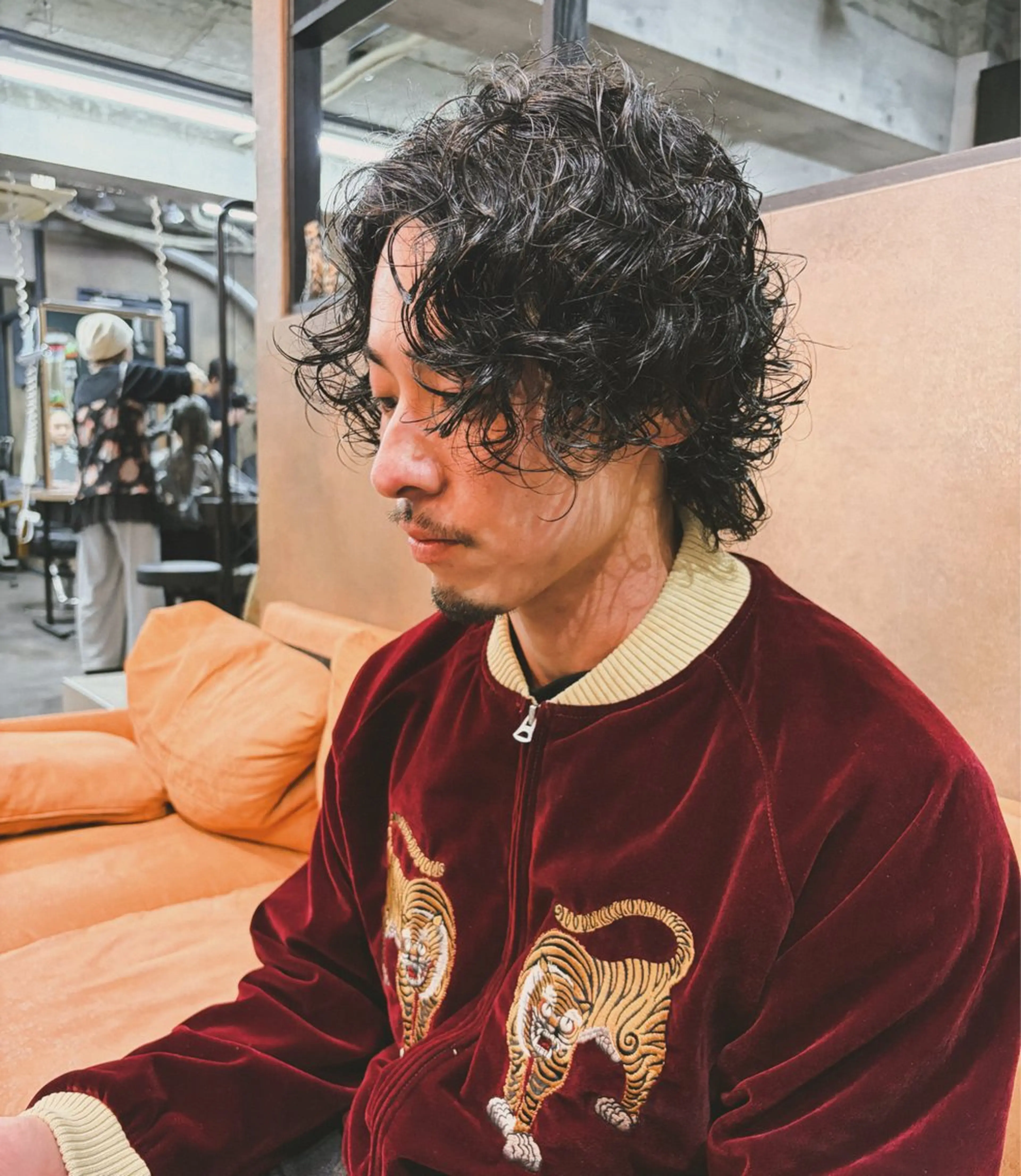 セミロング パーマ セミロングパーマ カット パーマ トリートメント kazuki iconのヘアスタイル