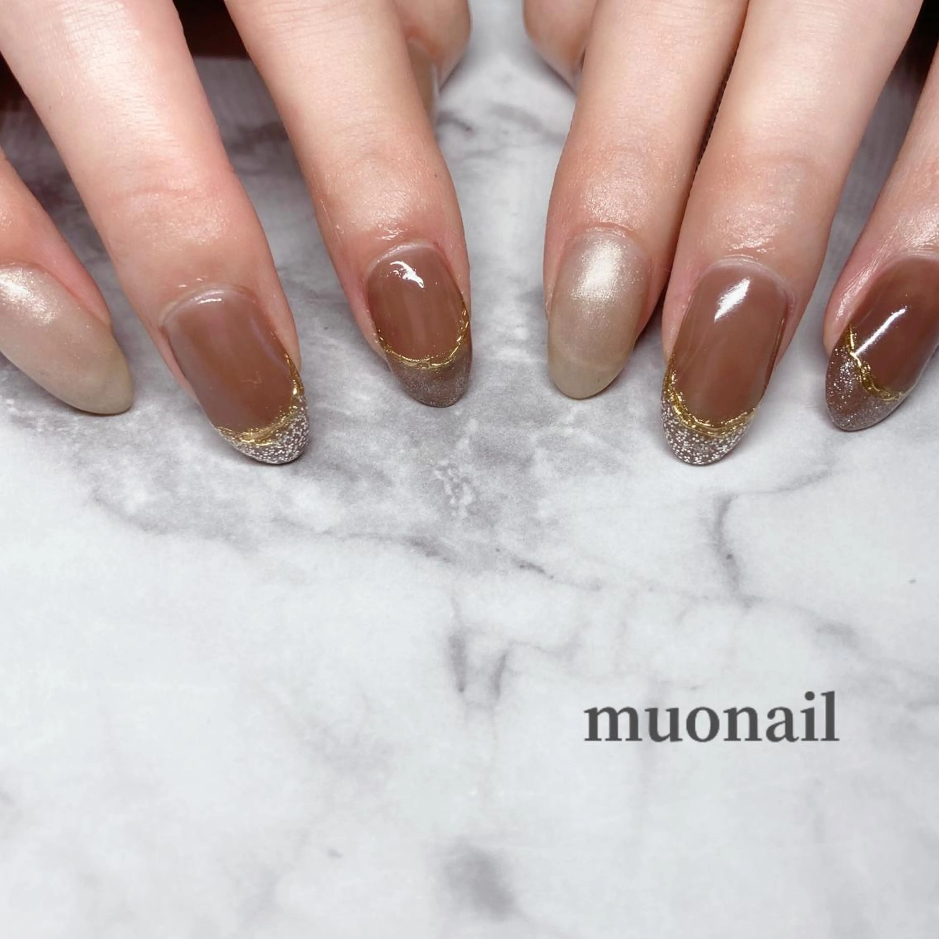 ネイル ニュアンスネイル シンプルネイル 中川 ほののネイルデザイン