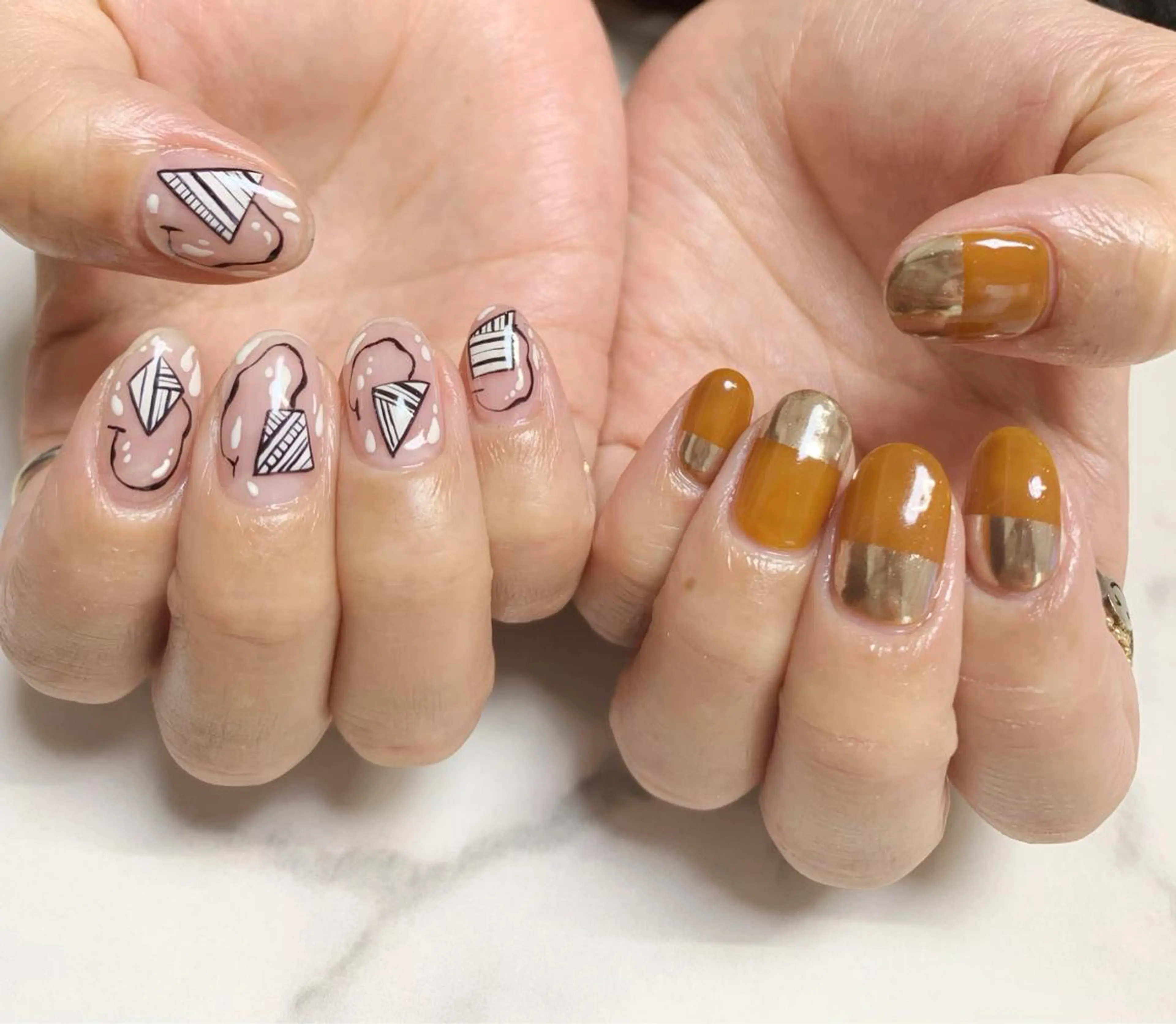 ネイル アートネイル nail salon en familleのネイルデザイン