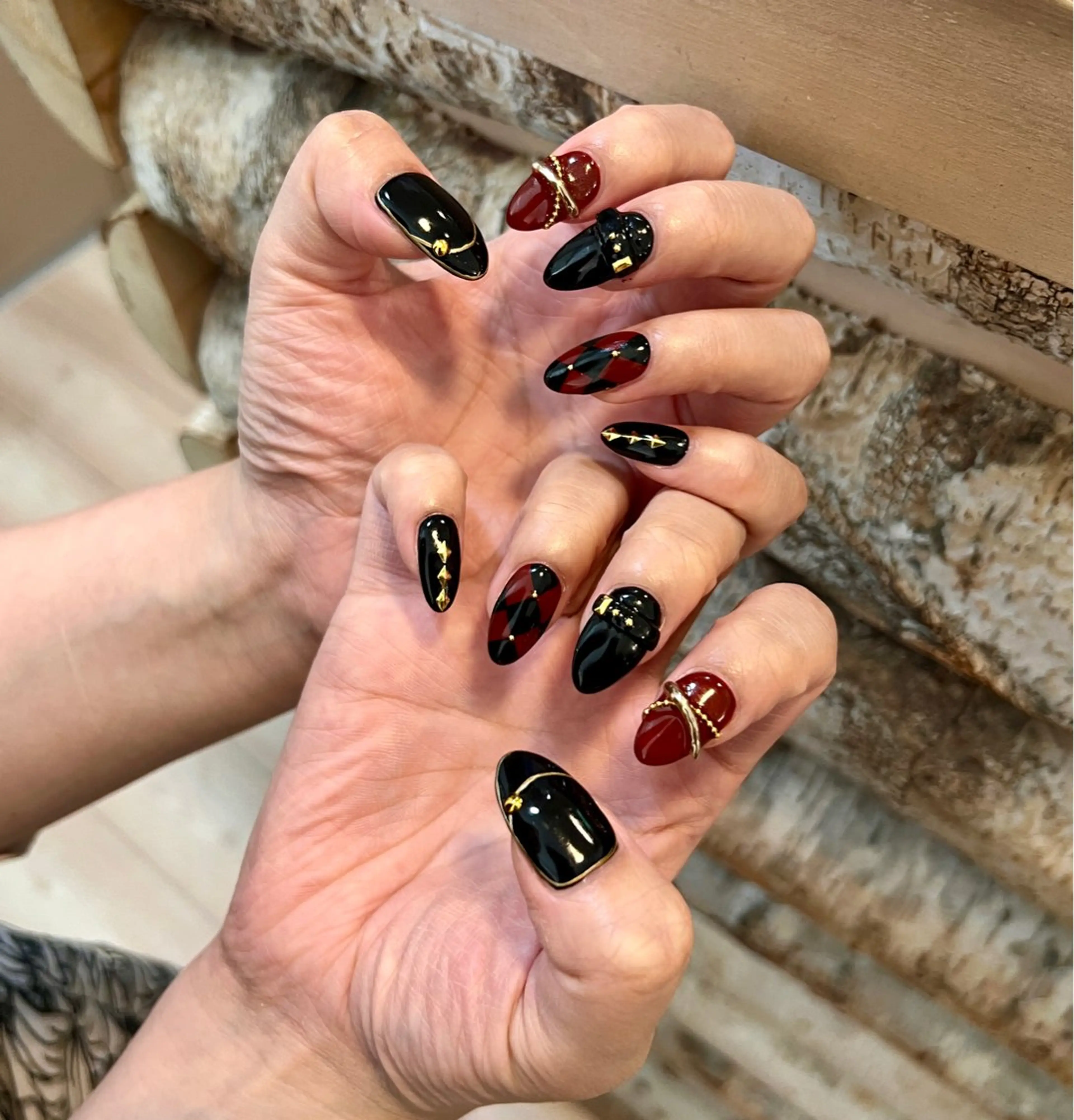 ネイル 持ち込み いちじゅう あおいのネイルデザイン