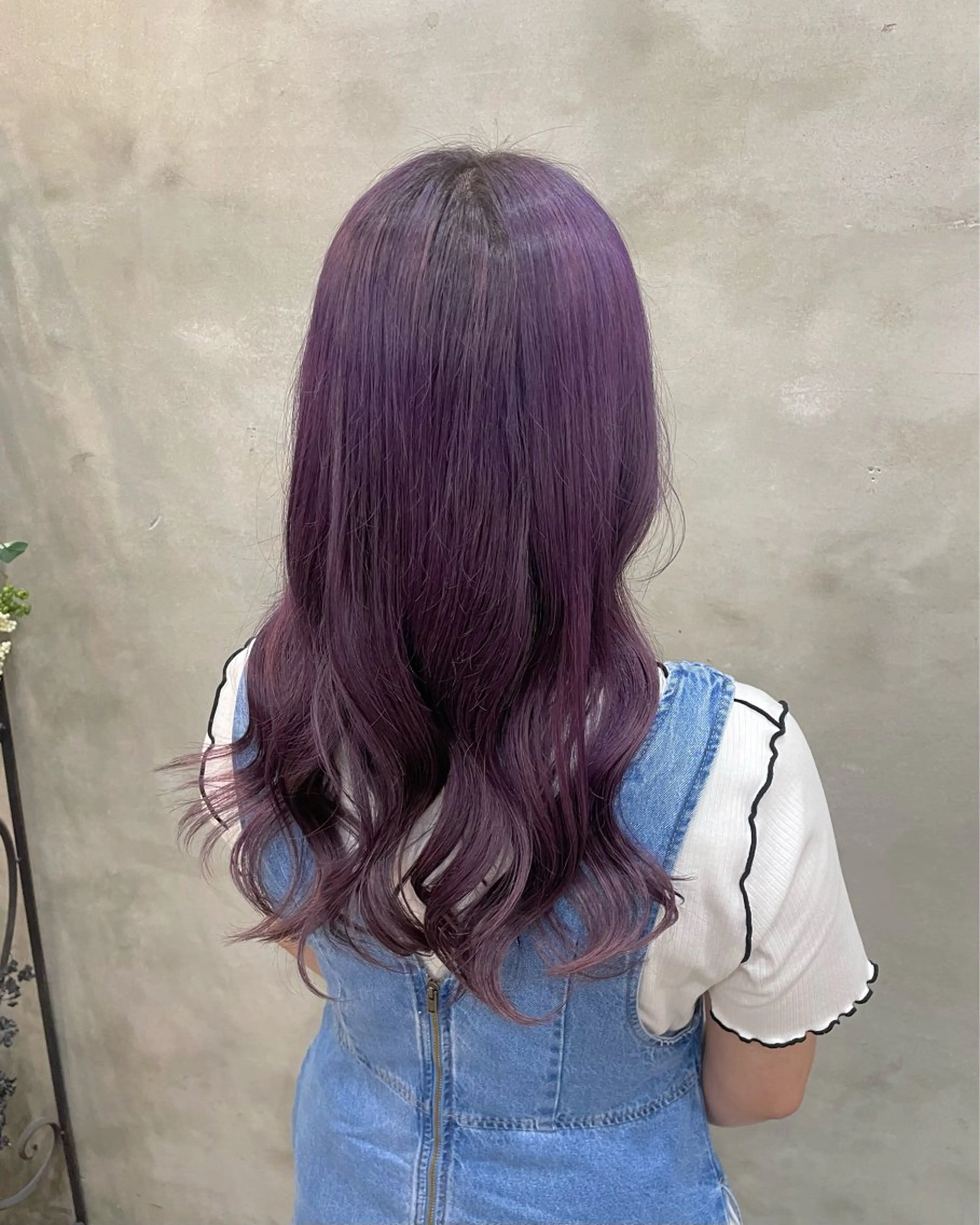 ロング カラー ヘアカラー 【ピンク/韓国ヘア/ ヘアセット】亜海のヘアスタイル