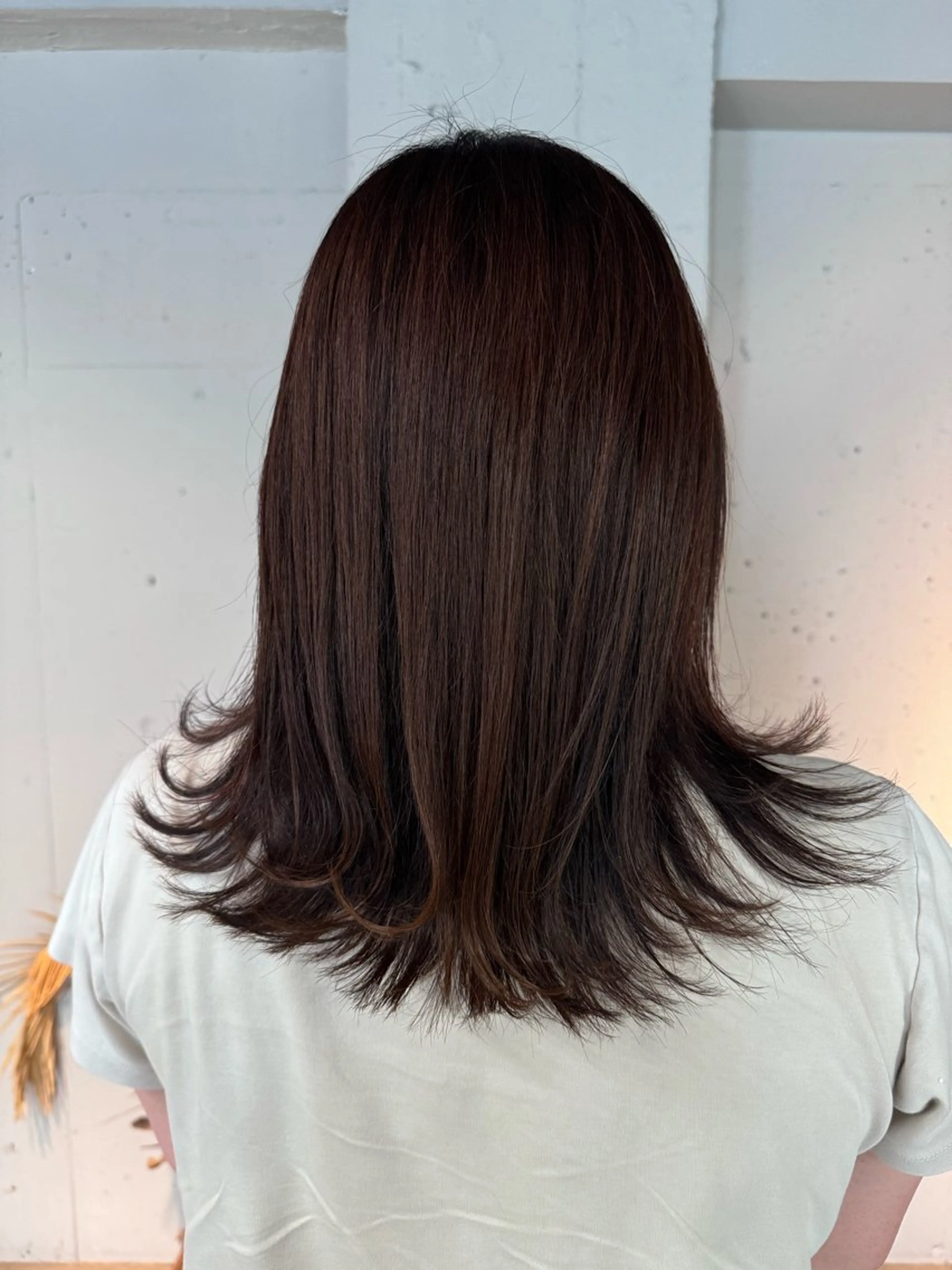 セミロング カラー カット ヘアカラー トリートメント ヘッドスパ 艶髪/髪質改善/ MONSO山本のヘアスタイル