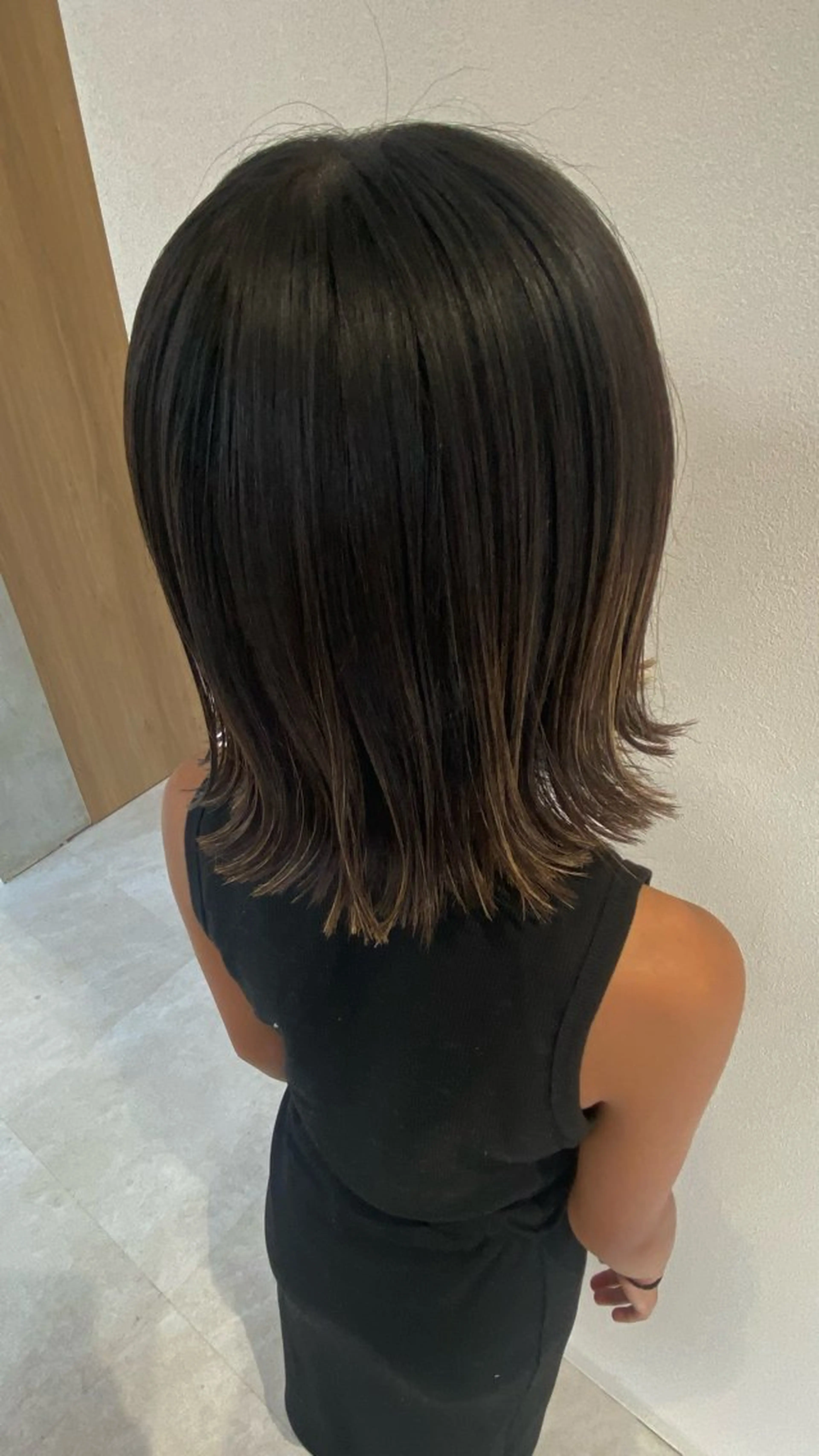 ミディアム ハイトーン/推しカラ ー⛓💜ゆららのヘアスタイル