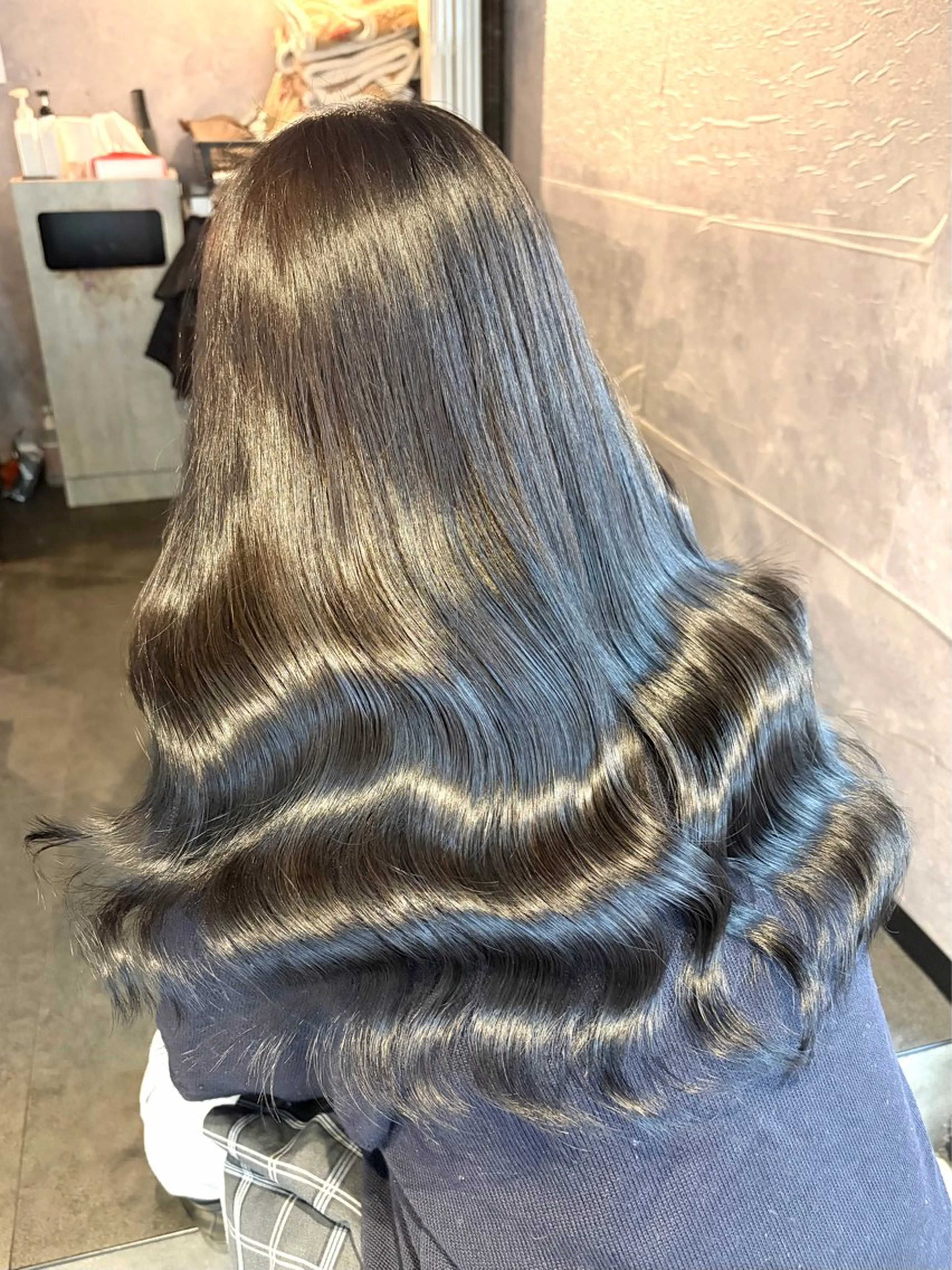 ロング カラー カット ヘアカラー 🩶鈴木茉奈🩶艶髪 /透明感/暖色カラーのヘアスタイル