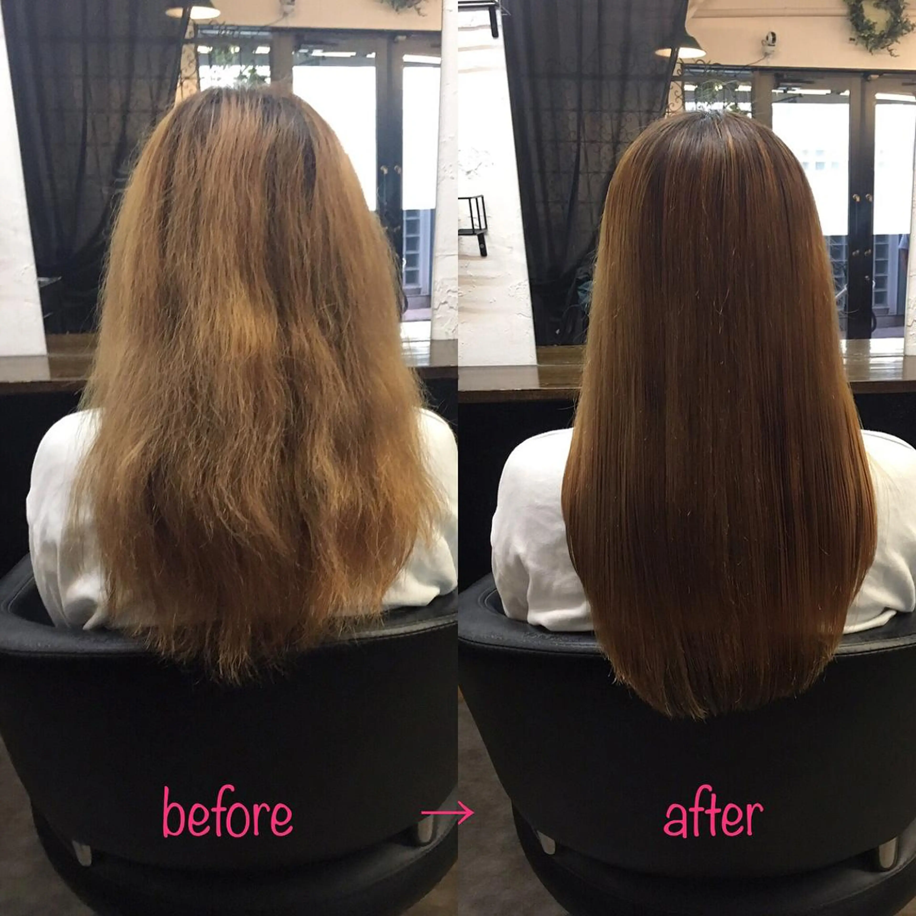 ロング 縮毛矯正&髪質改善 MAILHAIRのヘアスタイル