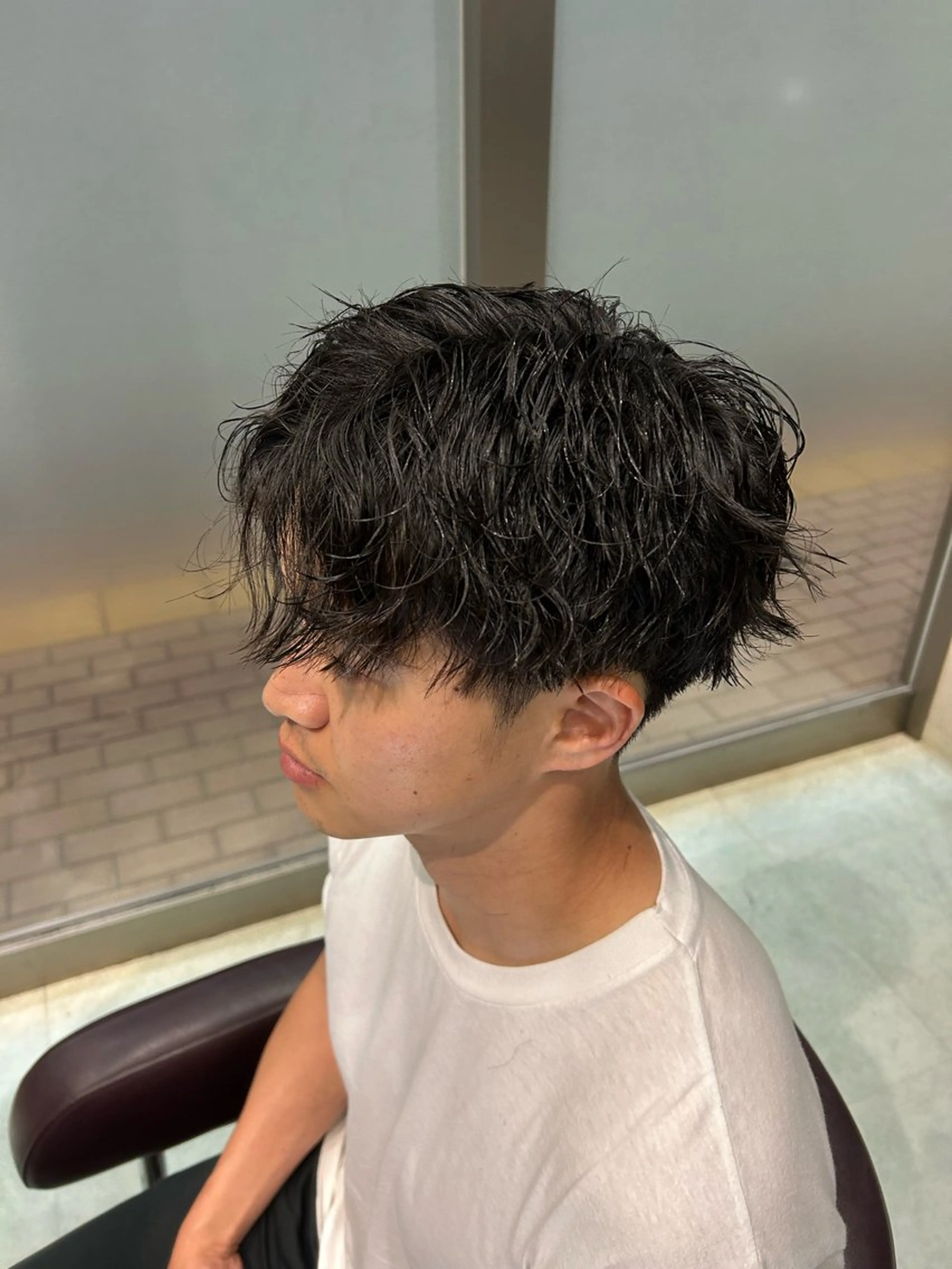 メンズ カット パーマ 笠井 雅斗のヘアスタイル