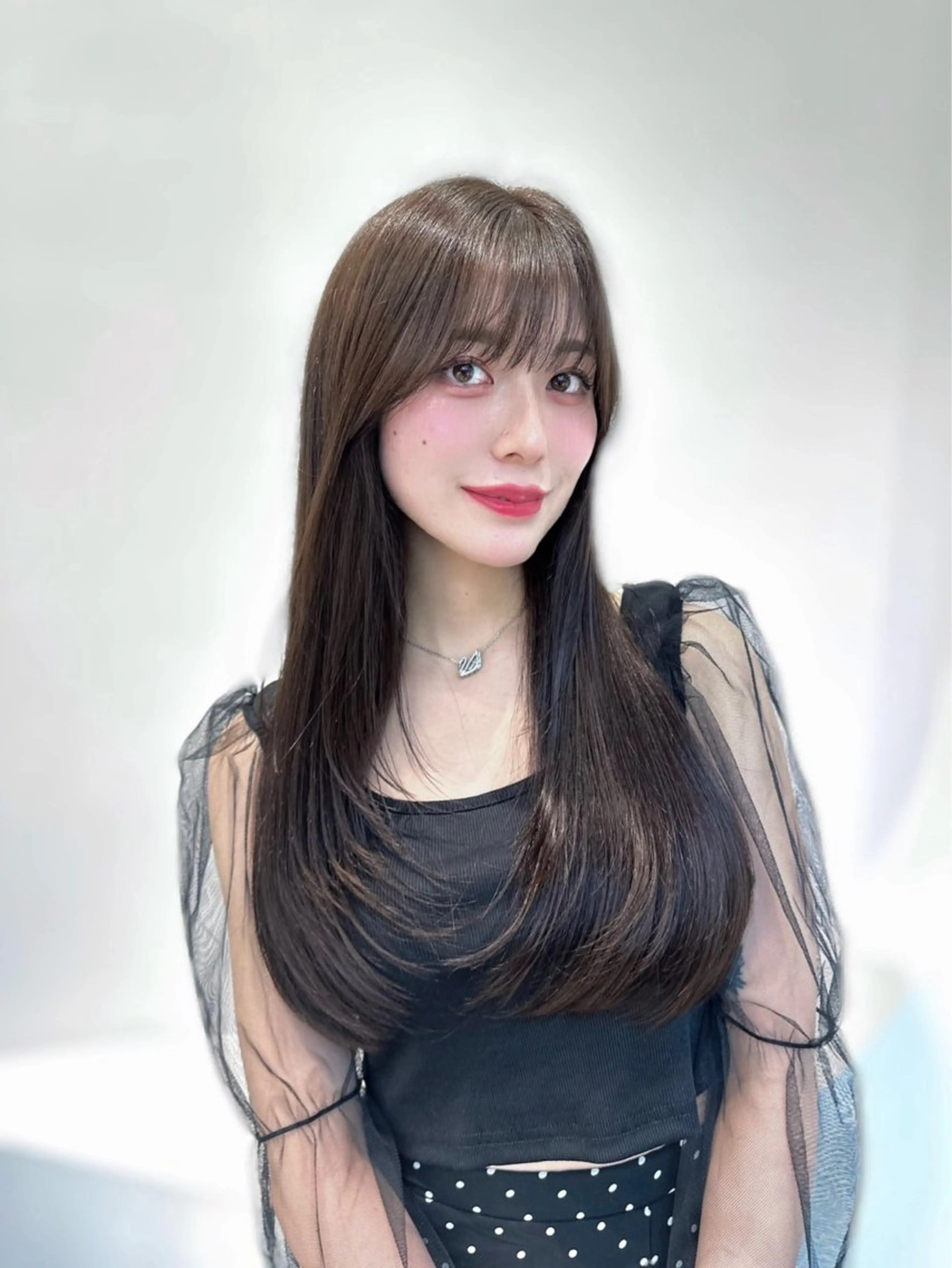 ロング カラー 韓国風ヘア レイヤーカット カット ボブ/艶髪/栄/ 名古屋/COCOのヘアスタイル