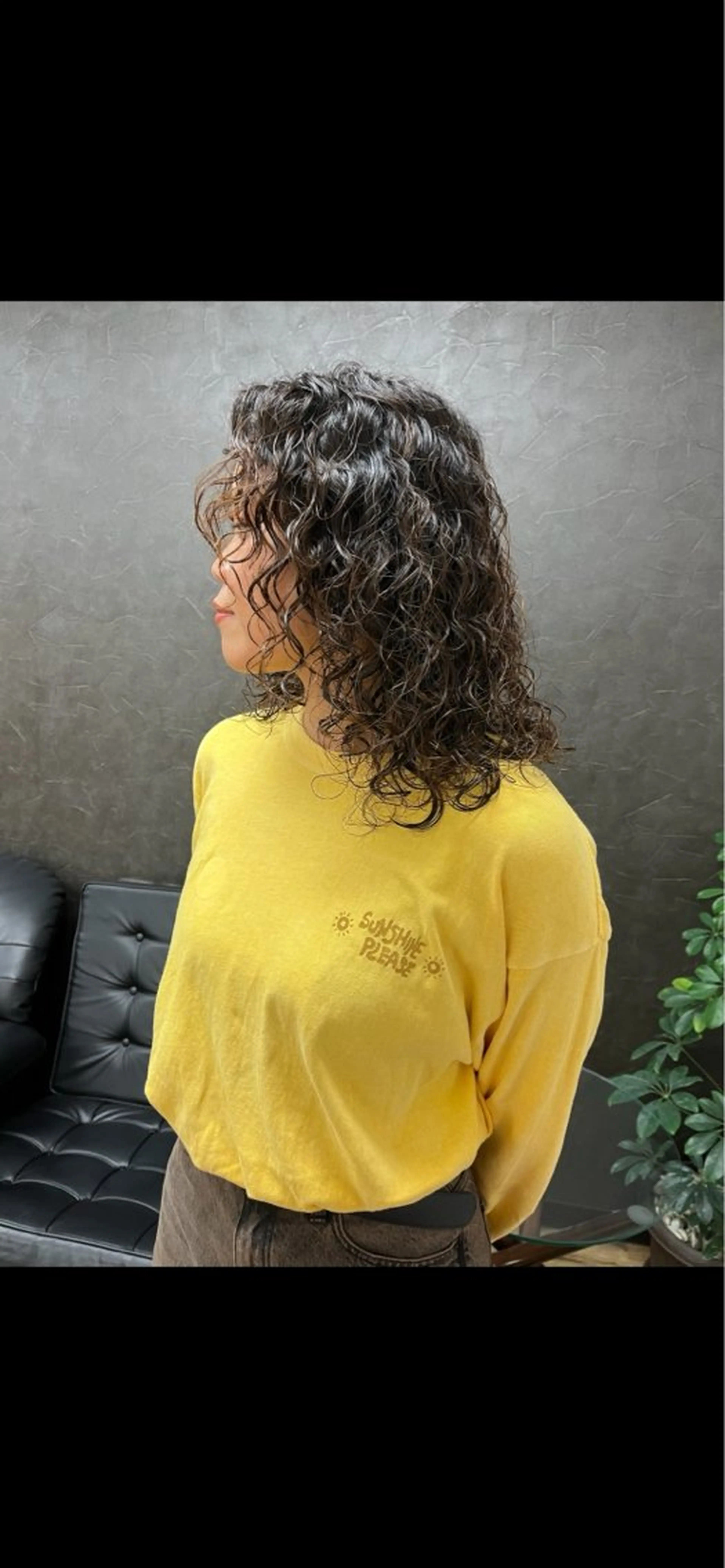 セミロング パーマ nono/パーマ /顔まわりカット🐈のヘアスタイル