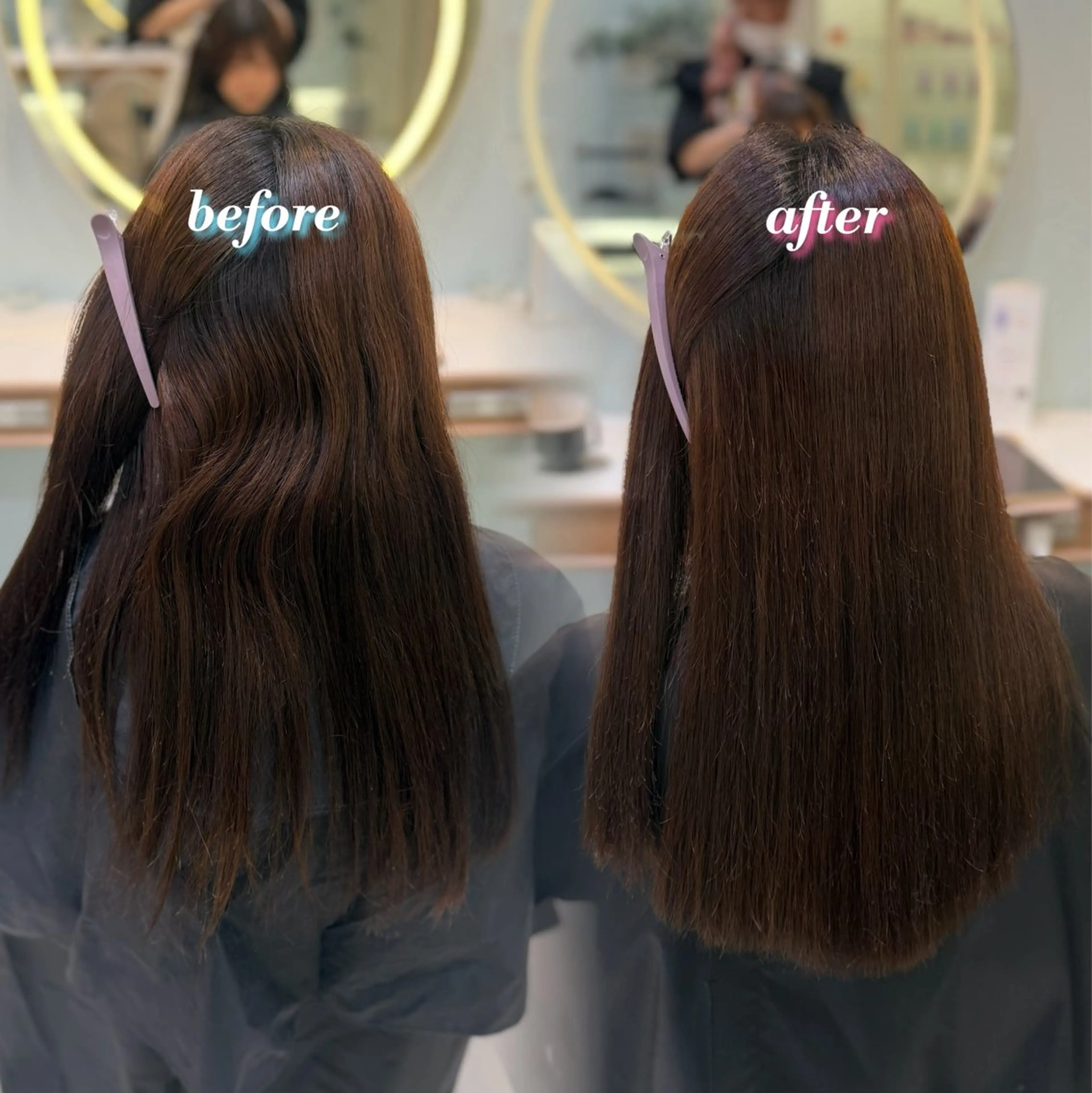 ロング 縮毛矯正 暖色⌇﻿縮毛矯正⌇﻿ 𝐀𝐤𝐚𝐫𝐢のヘアスタイル