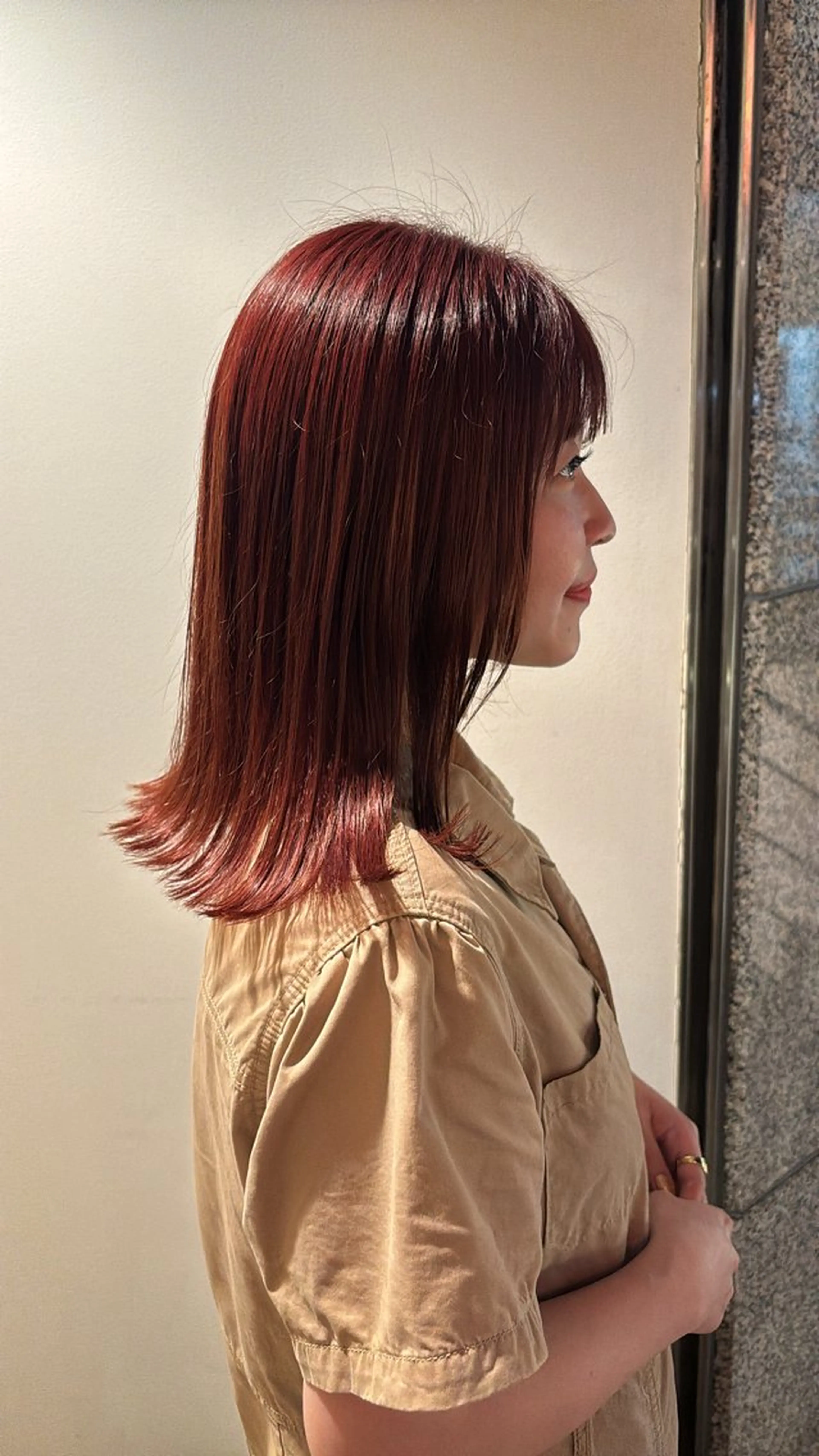 ミディアム 軍司 美夏のヘアスタイル