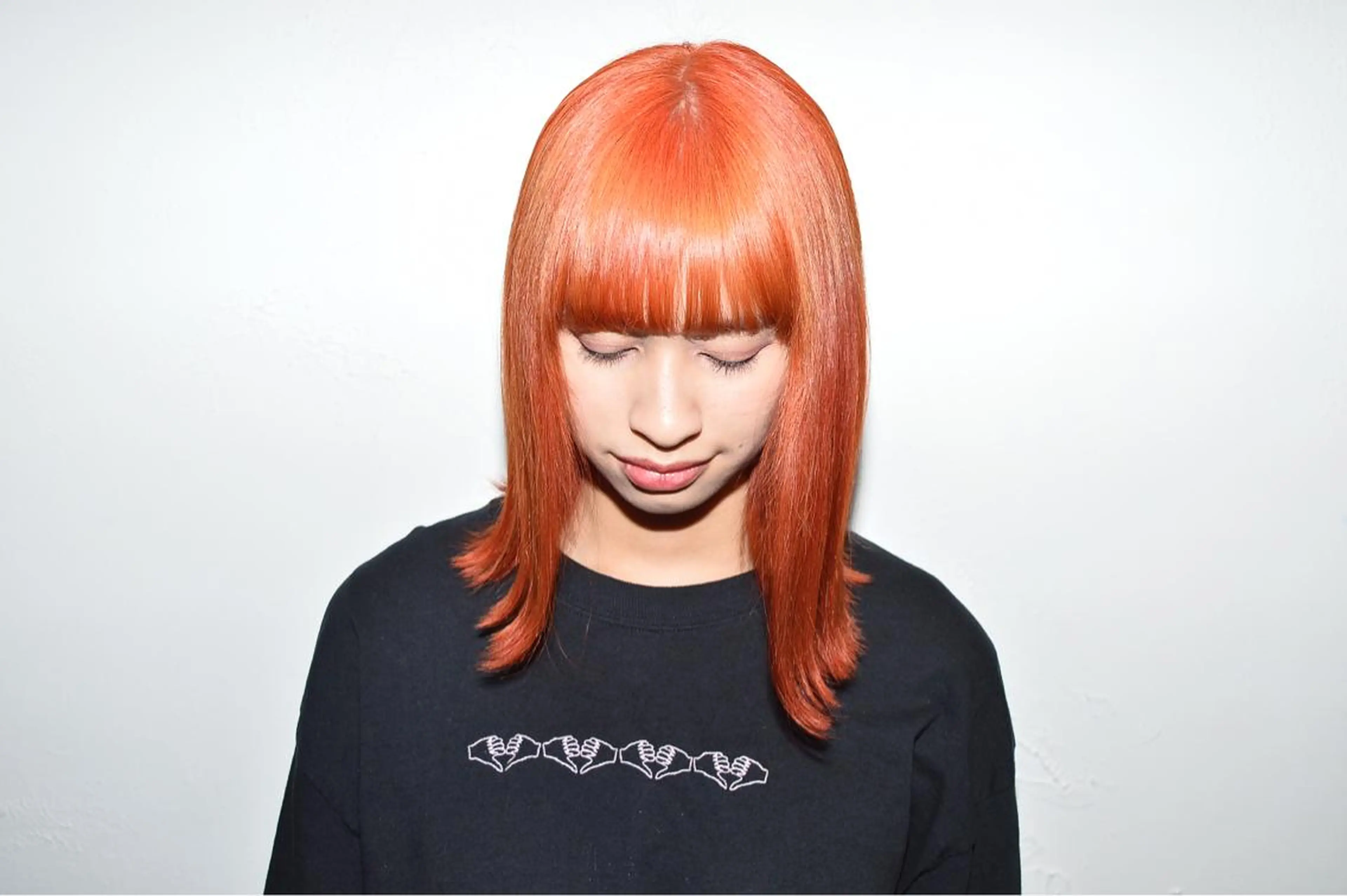 ミディアム カラー ブリーチ オレンジ salonF 🔸hamaのマツエク・マツパデザイン