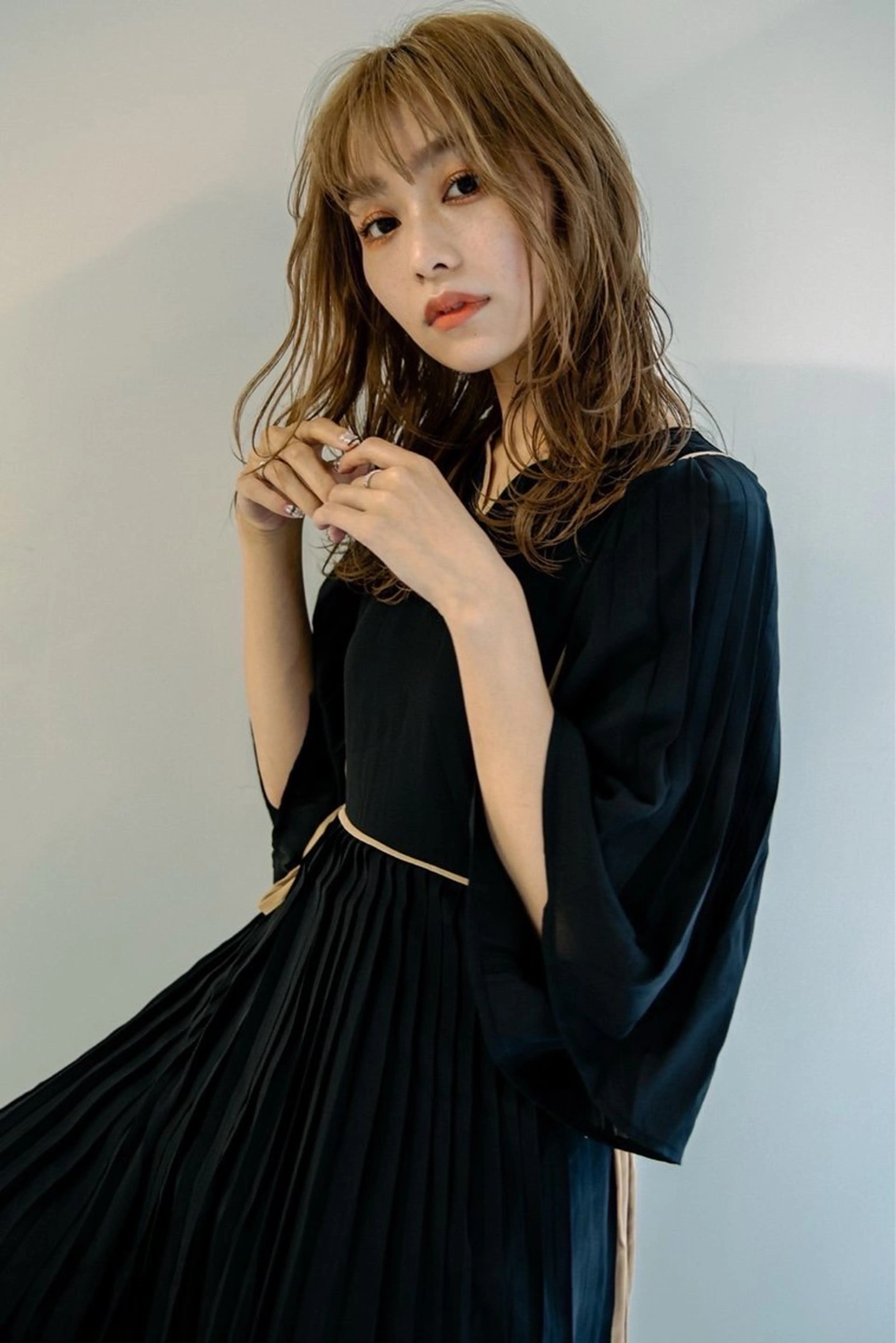 ミディアム ミディアムパーマ エクステ ハイライト 髪質改善 レイヤーカット カット ヘアカラー トリートメント 🌜 Lulu 🌛 公式/大通のヘアスタイル