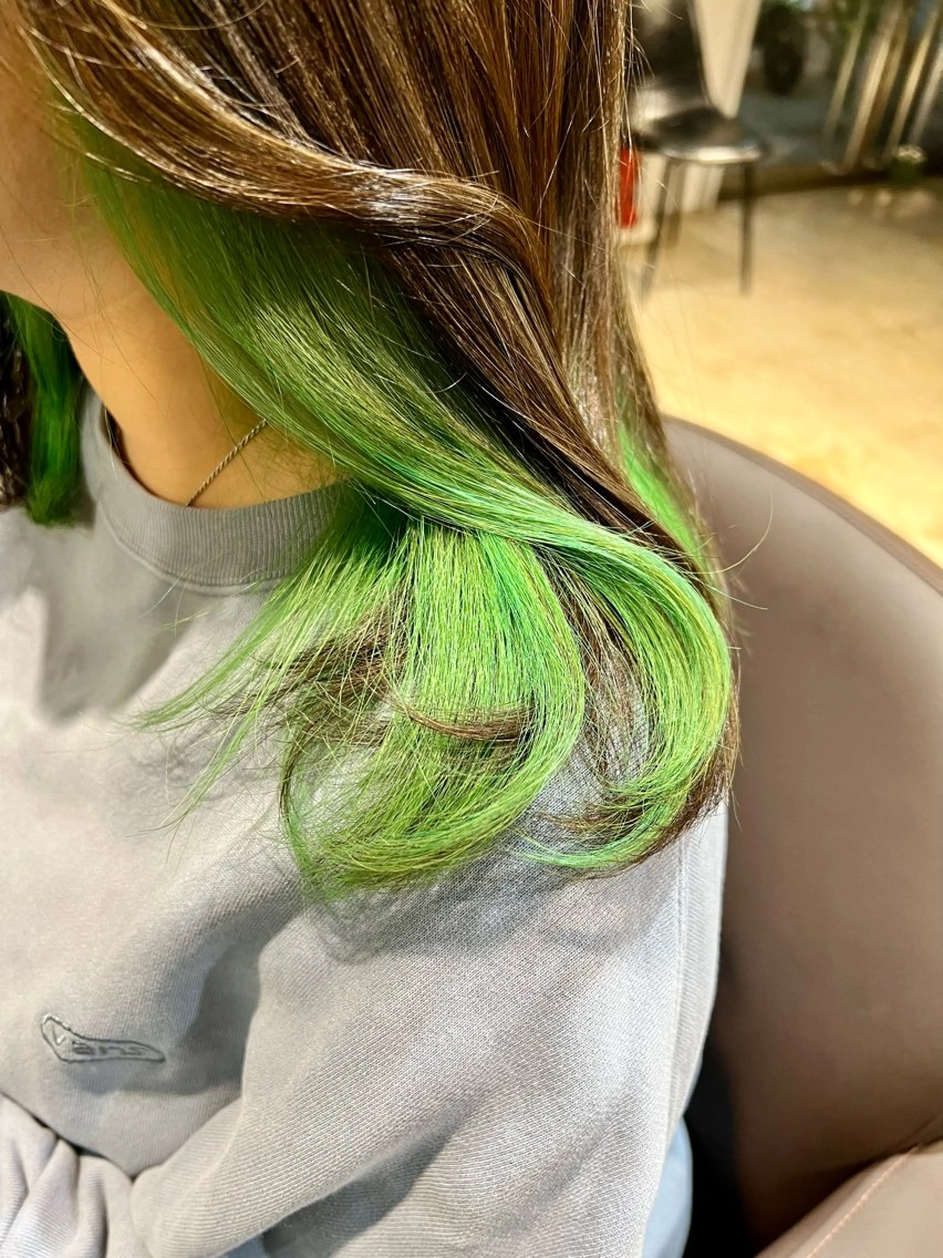 セミロング カラー インナーカラー ヘアカラー トリートメント ヘッドスパ カラースペシャリスト しょう🧑🏼‍🎨のヘアスタイル